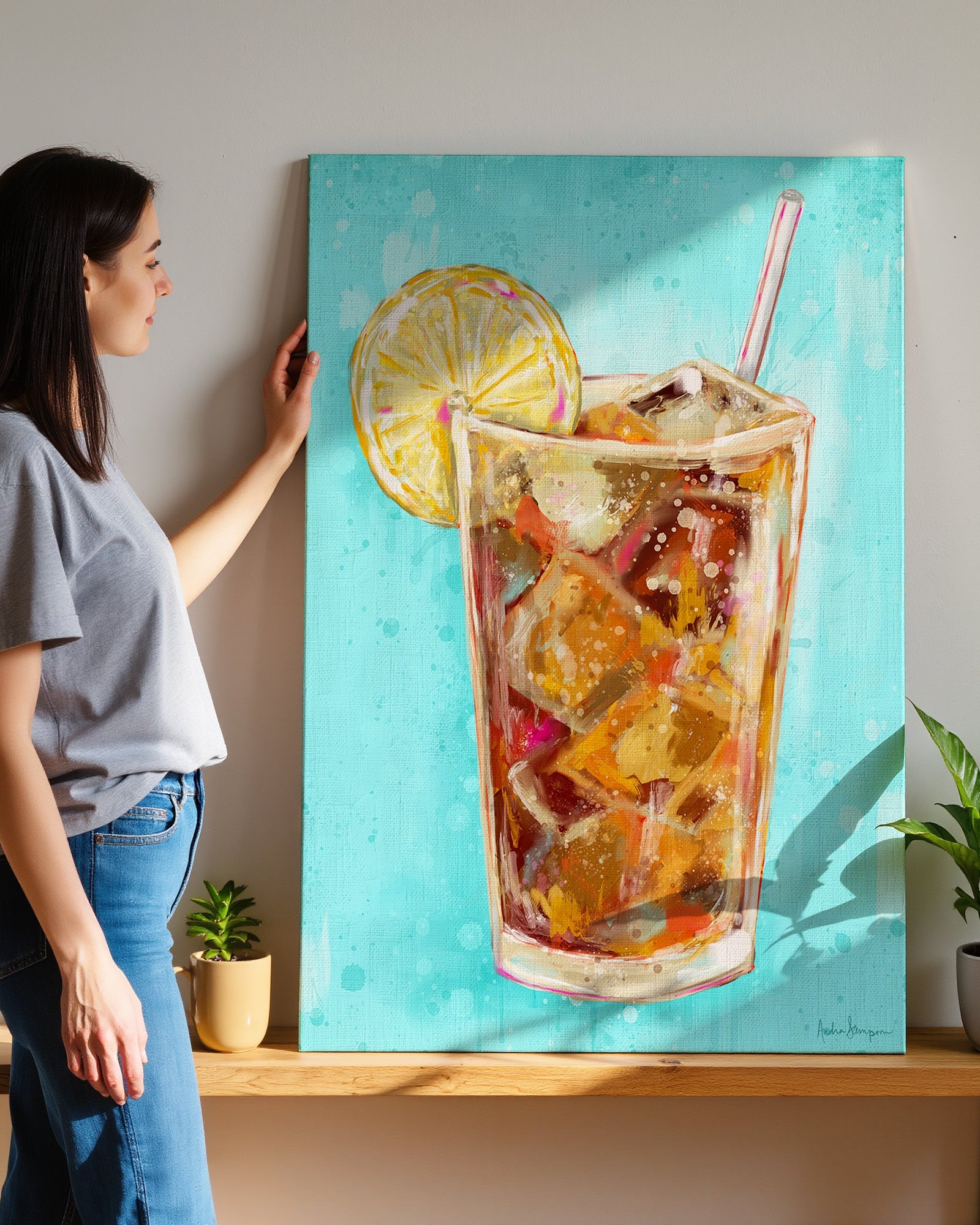 Sweet Tea Art Print on Paper or Canvas - Southern Wall Art