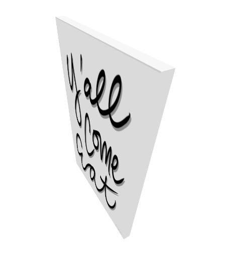 Y'all Come Eat Art Print on Paper or Canvas - Kitchen Decor, Maximalist Southern Art Poster