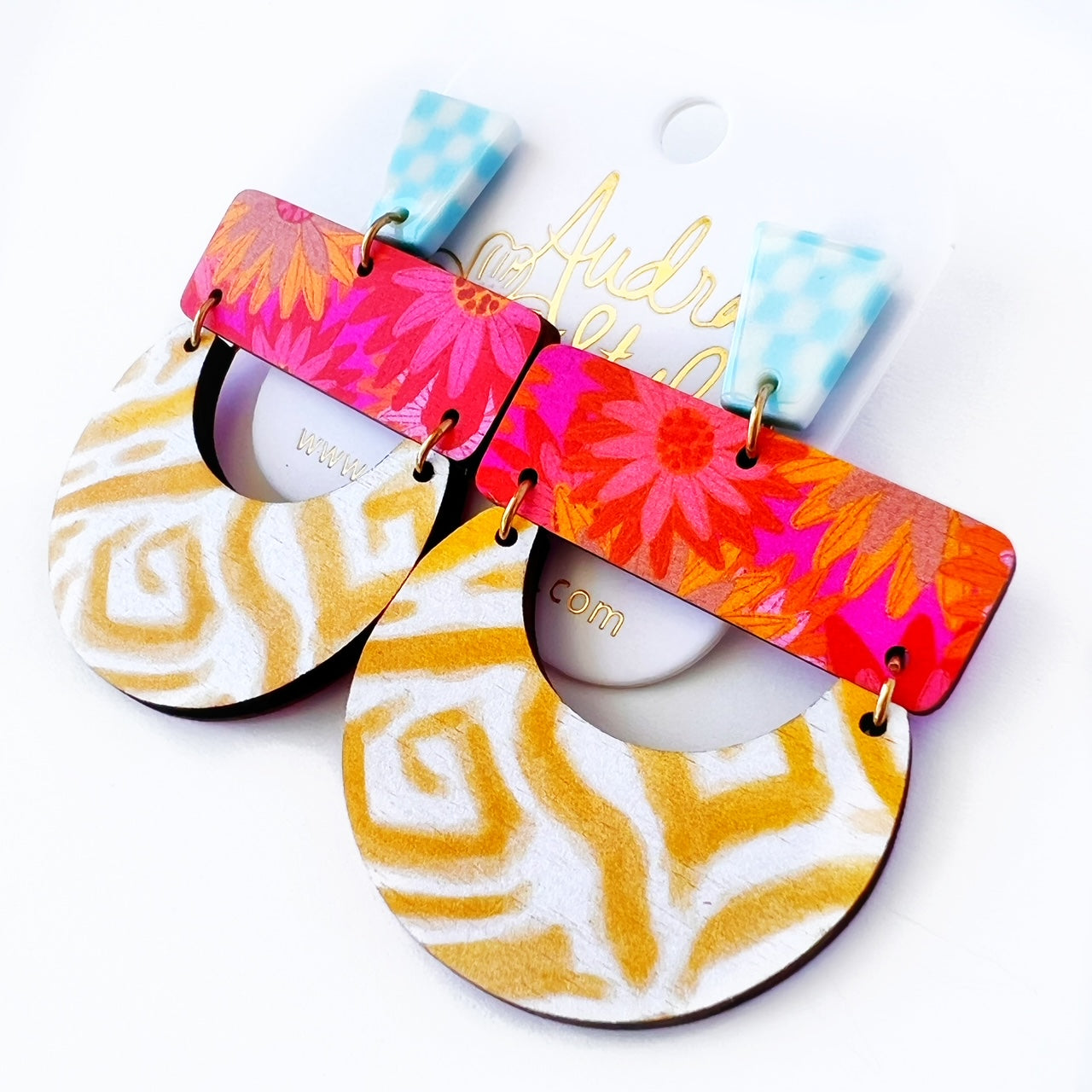 Madeline - Groovy Flower Pink Mustard Zebra