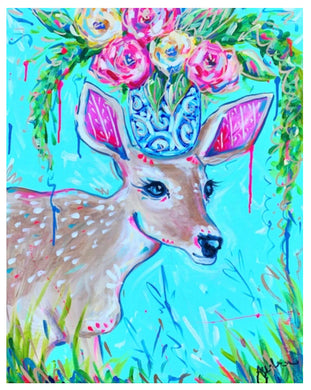 Morning Fawn Deer Reproduction Print