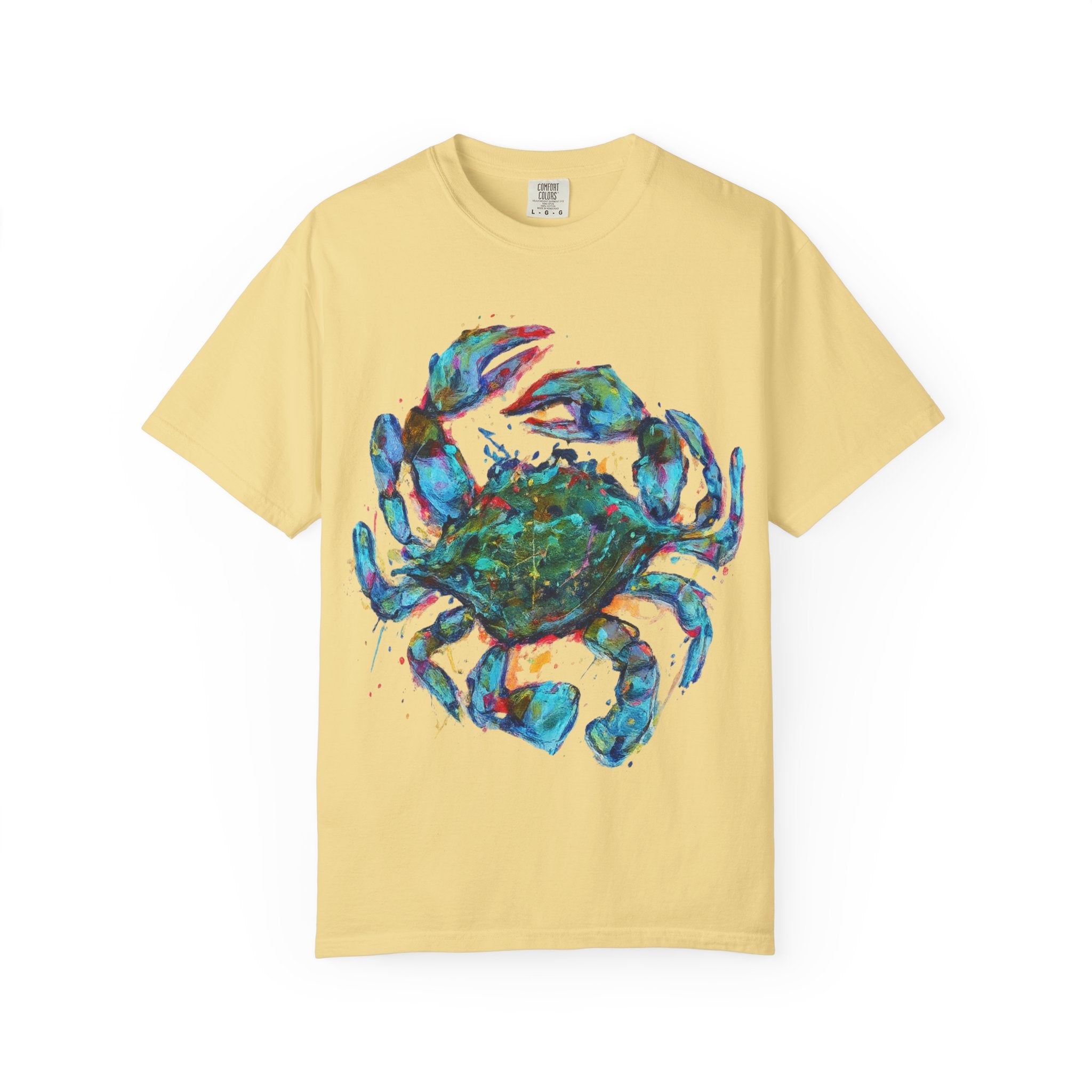 Blue Crab T-Shirt | Colorful Coastal Graphic Tee