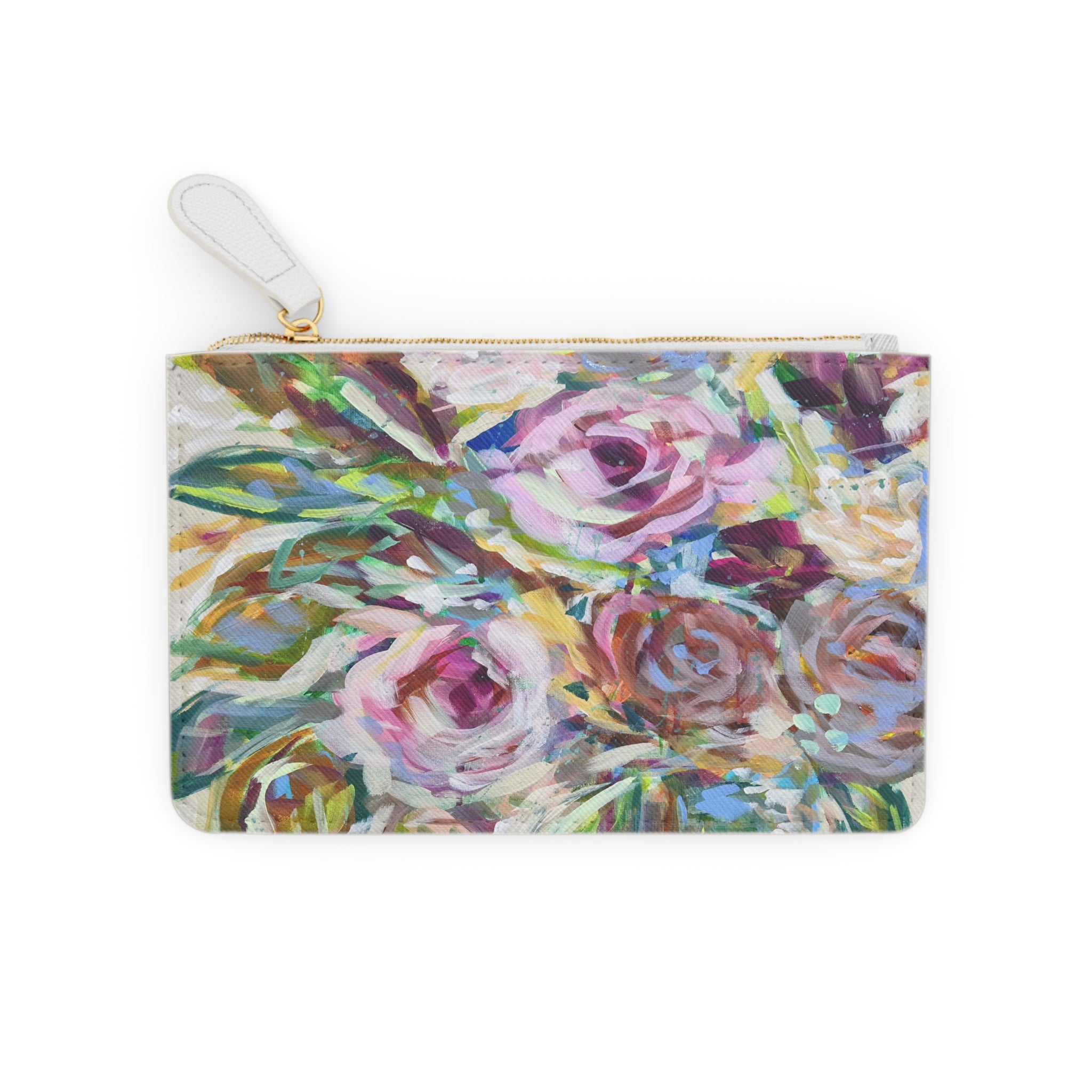 Muted Floral Mini Clutch Bag