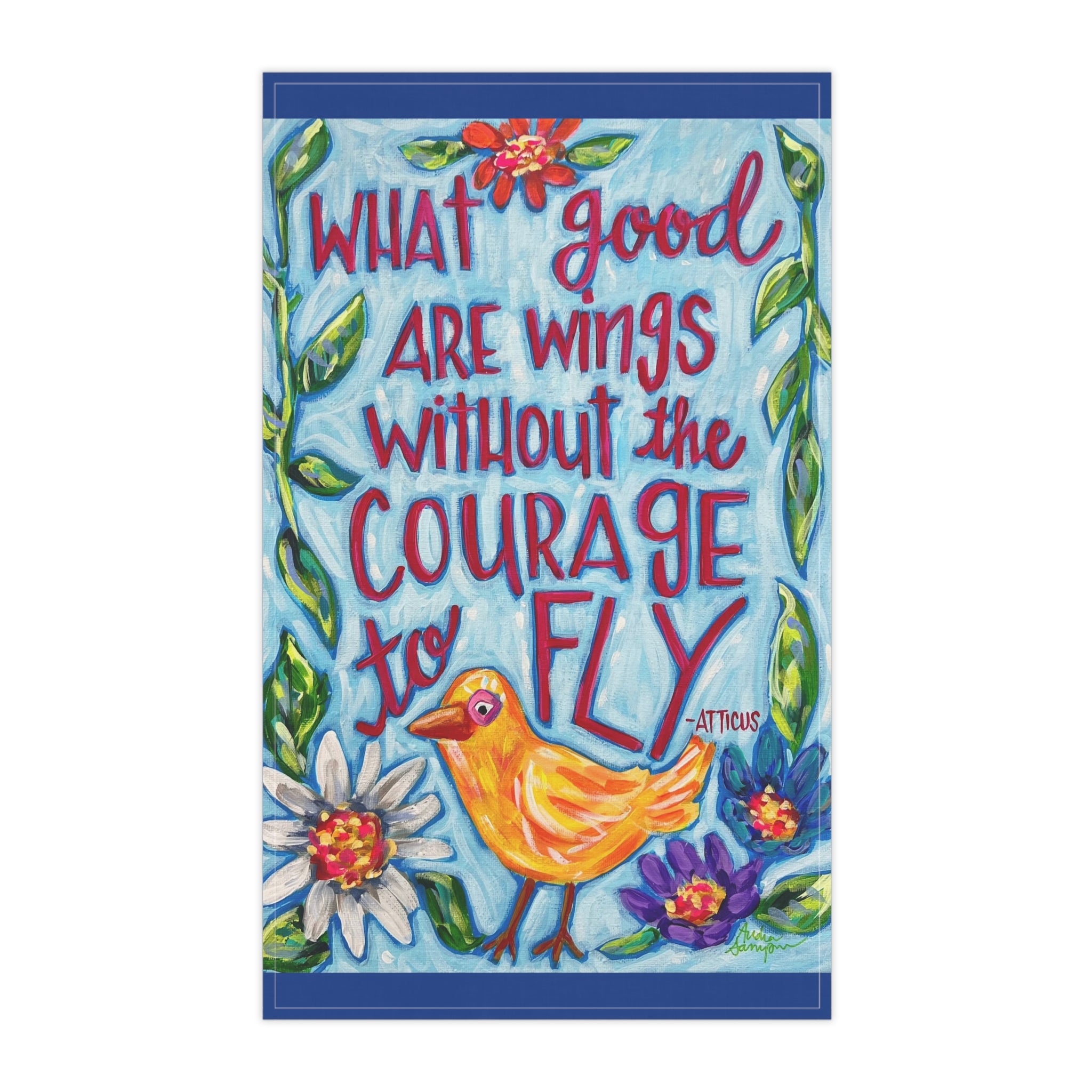 What Good Are Wings Tea Towel