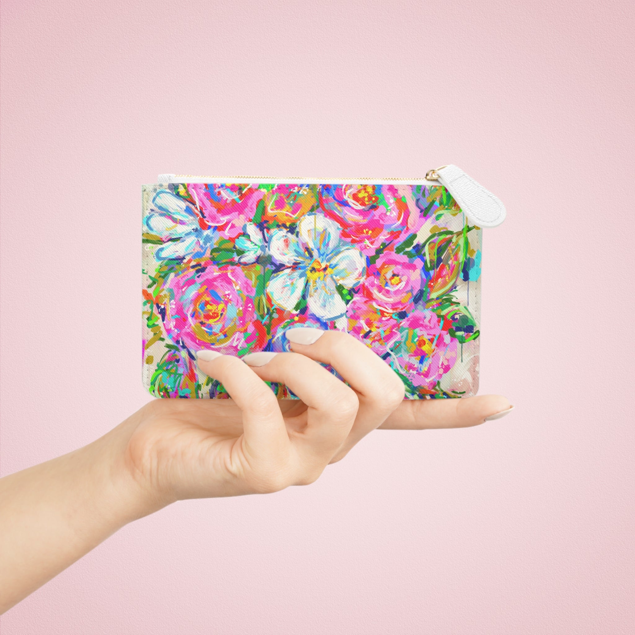 Colorful Bouquet Mini Clutch Bag