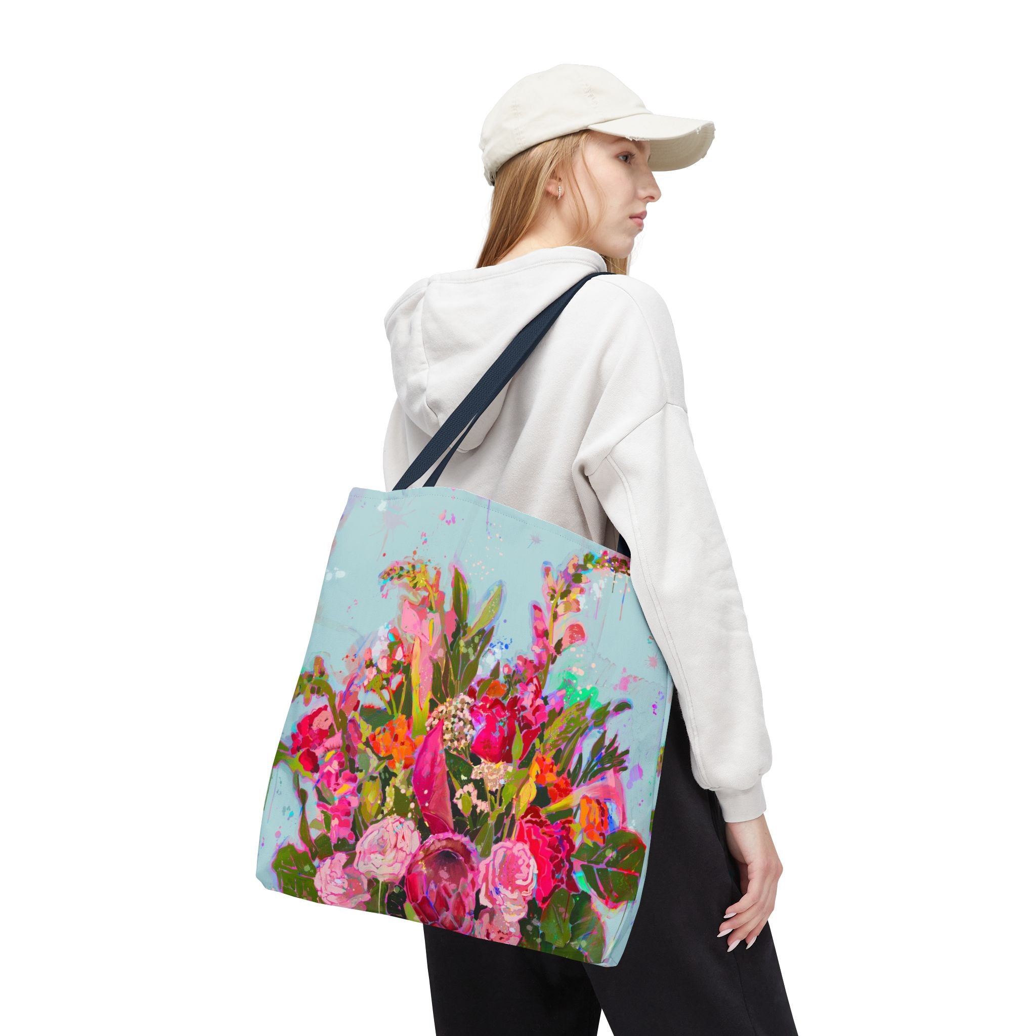 Brass Vase Floral Tote Bag