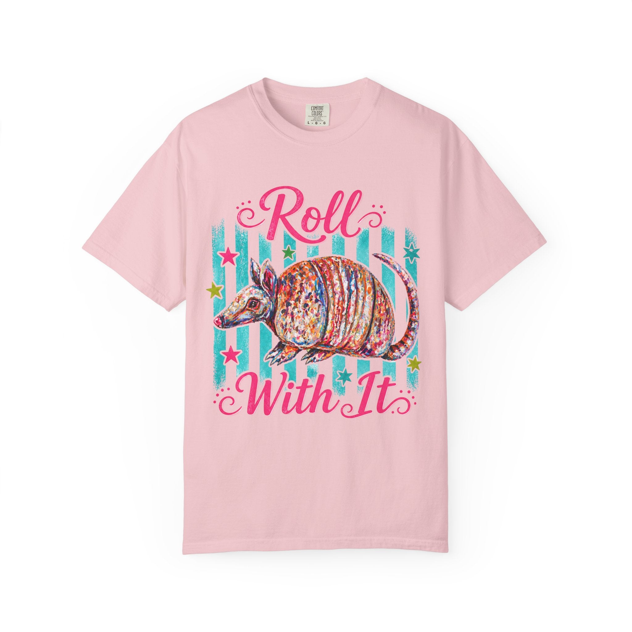 Roll With It Aramadillo T-Shirt | Colorful Funny Graphic Tee
