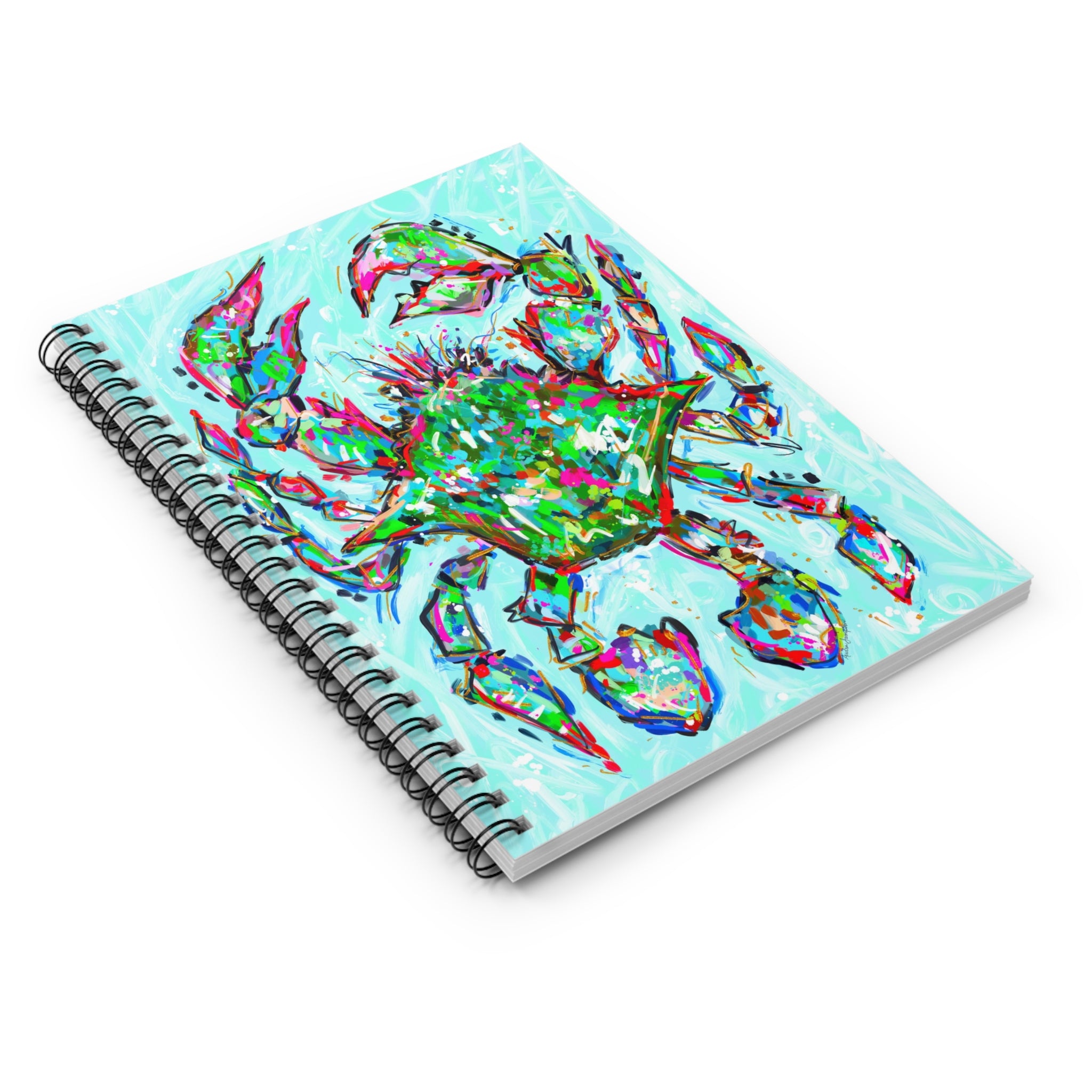 Blue Crab Spiral Notebook - Ruled Line