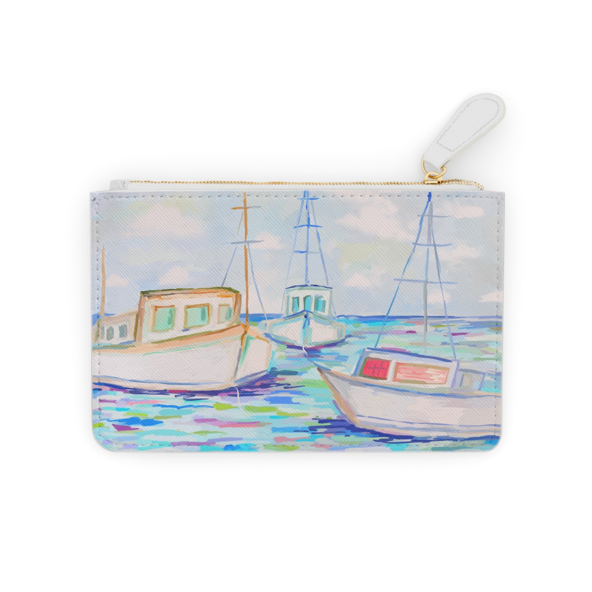 Fishing Boats Mini Clutch Bag