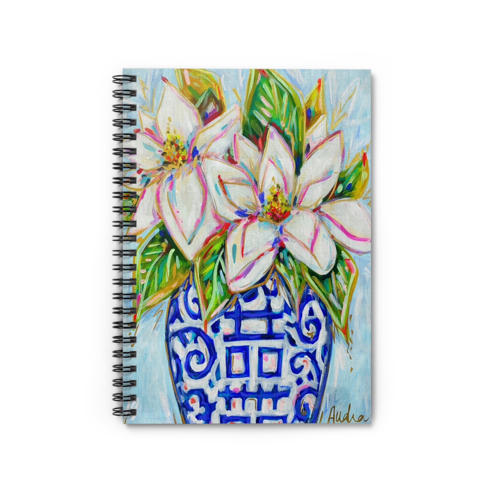 Magnolia Ginger Jar Spiral Notebook - Ruled Line