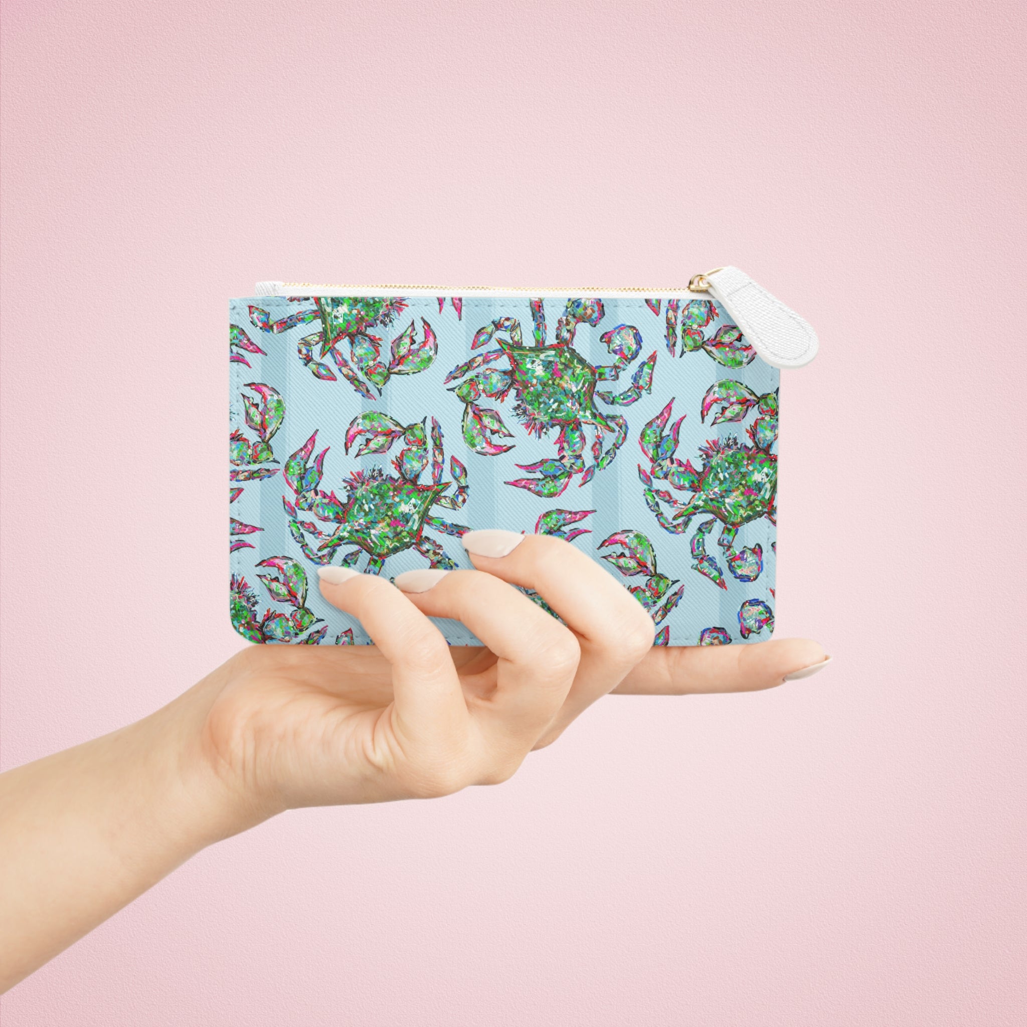 Blue Crabs Mini Clutch Bag