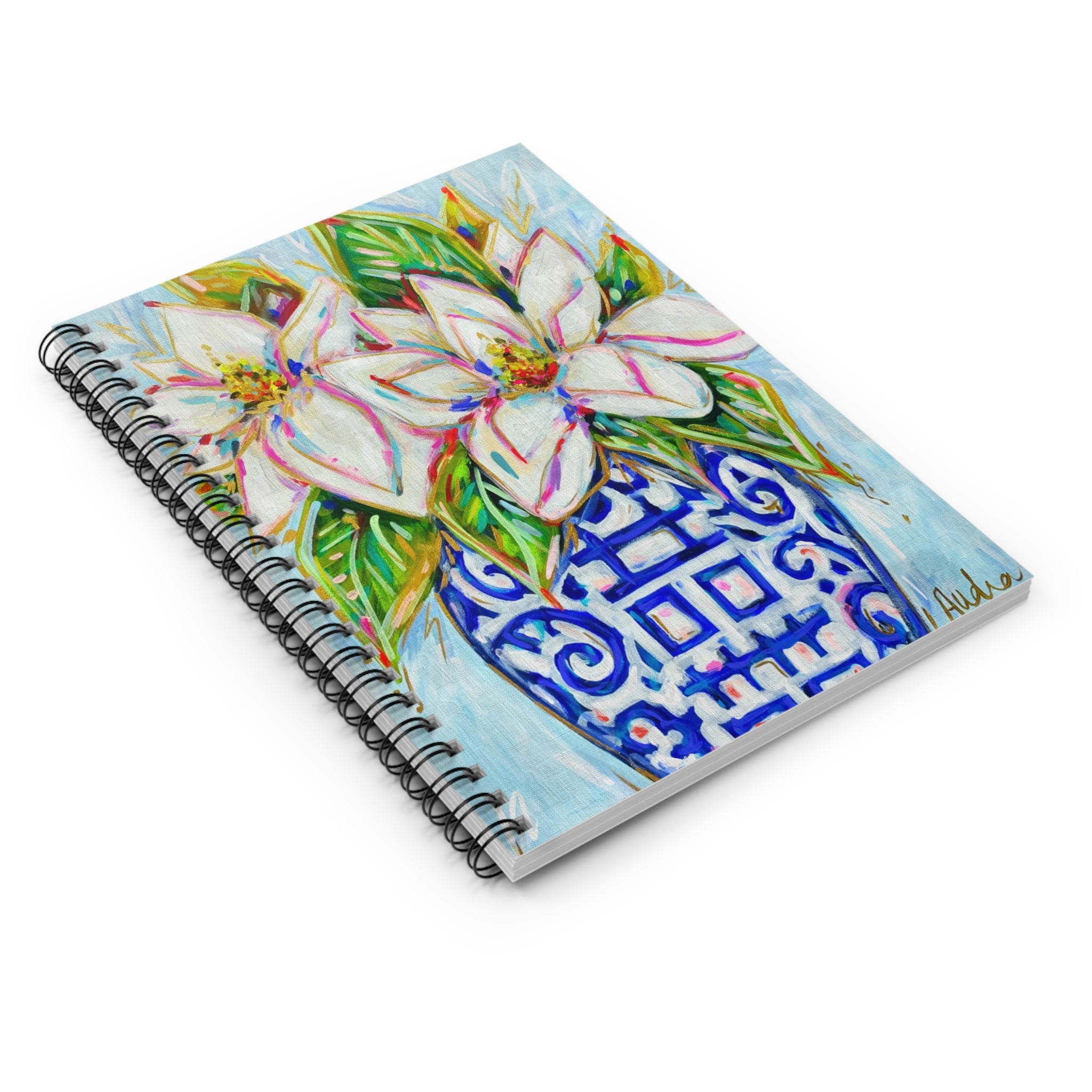 Magnolia Ginger Jar Spiral Notebook - Ruled Line