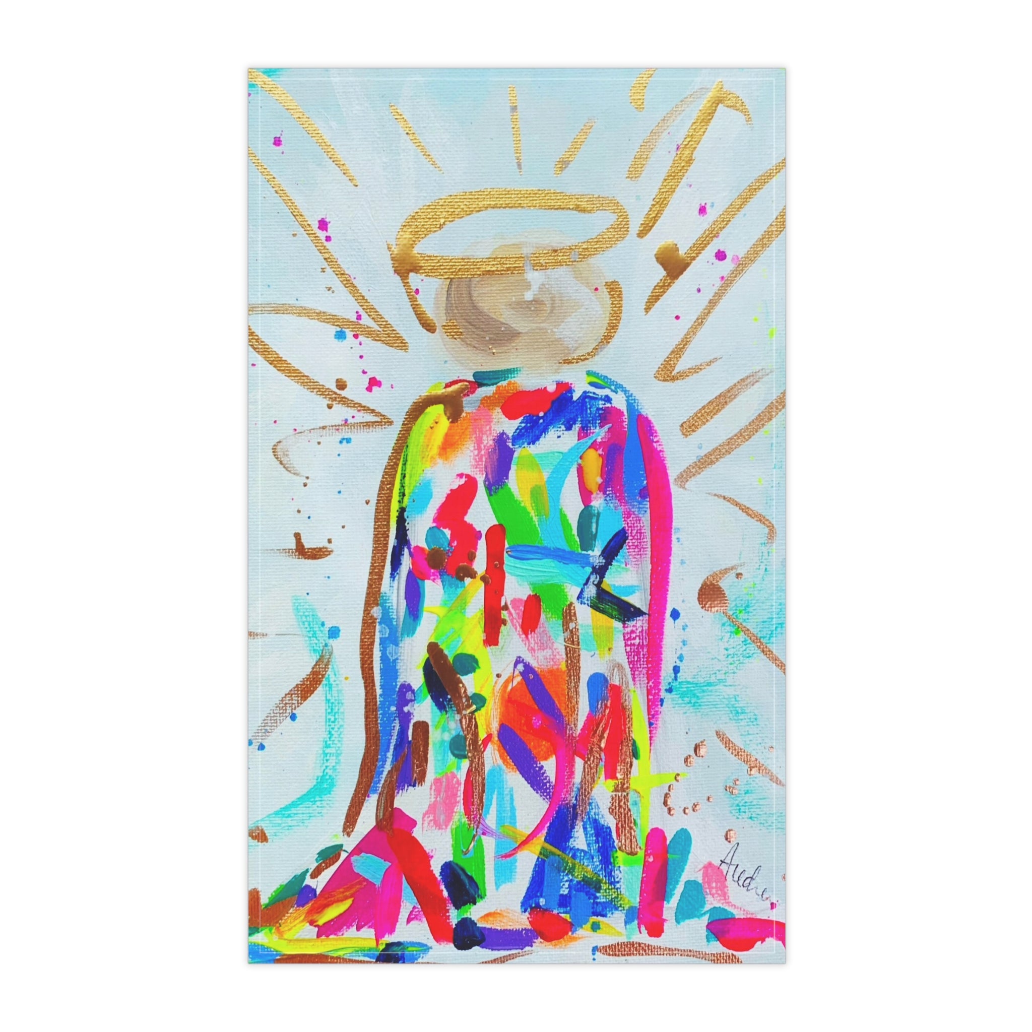 Abstract Angel Tea Towel