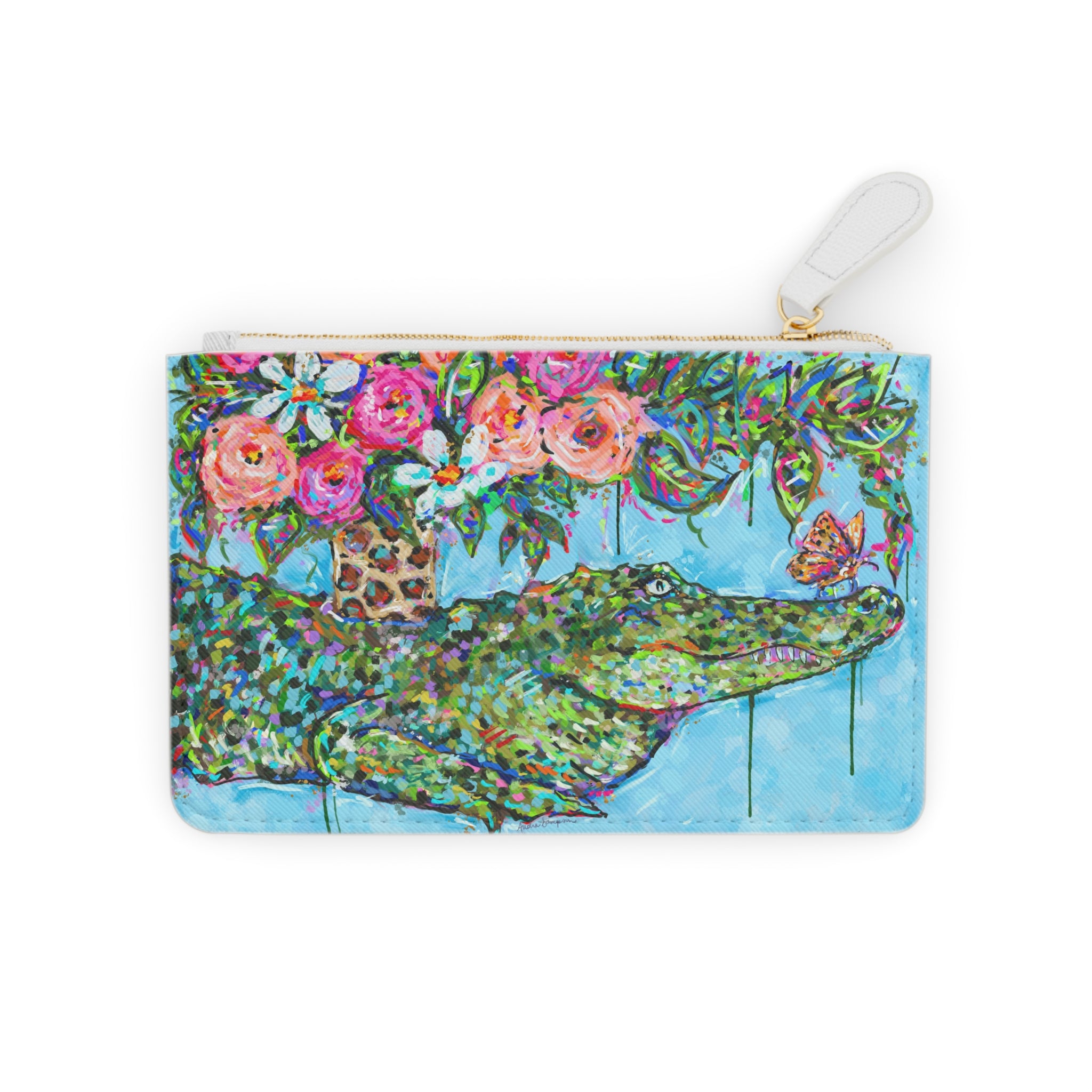 Alligator Bouquet Mini Clutch Bag