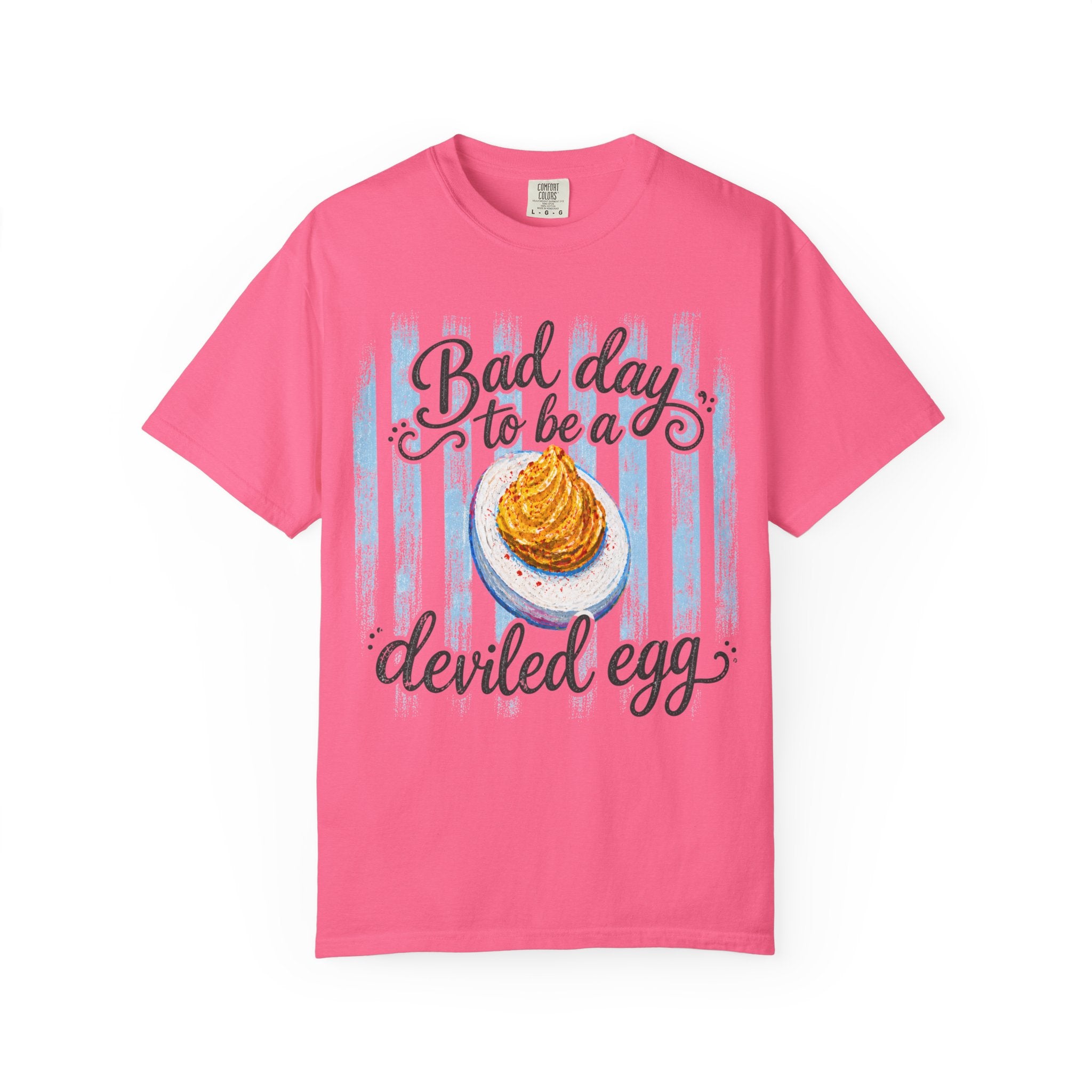 Bad Day To Be A Deviled Egg T-Shirt | Colorful Funny Graphic Tee