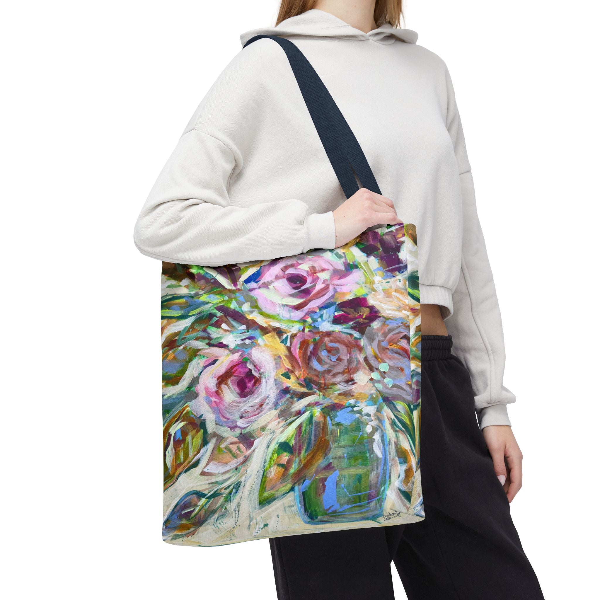 Muted Floral Tote Bag