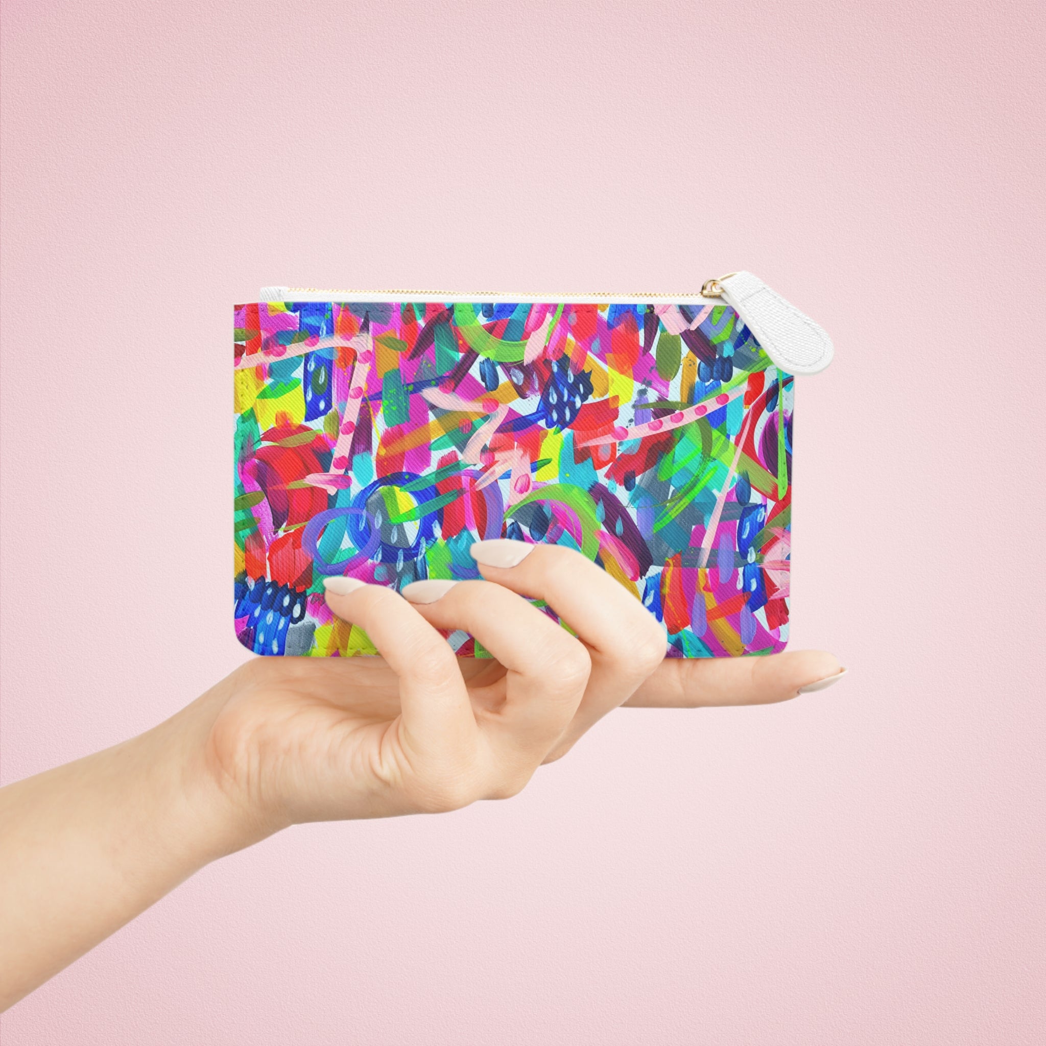 Abstract Mini Clutch Bag