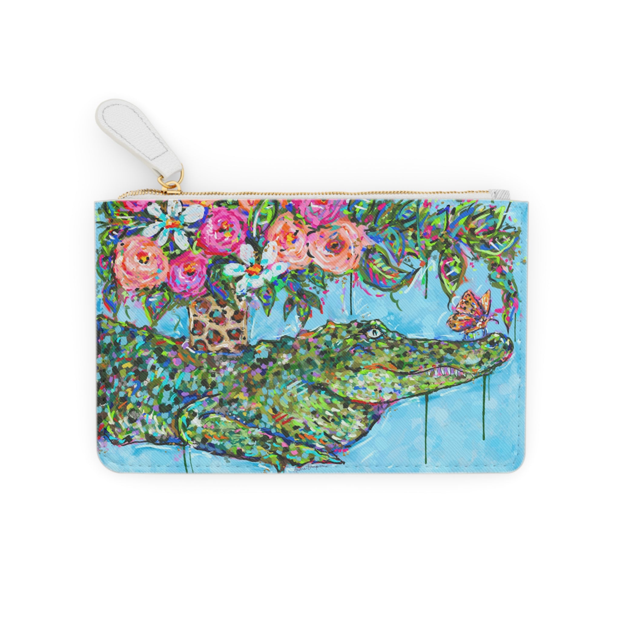 Alligator Bouquet Mini Clutch Bag