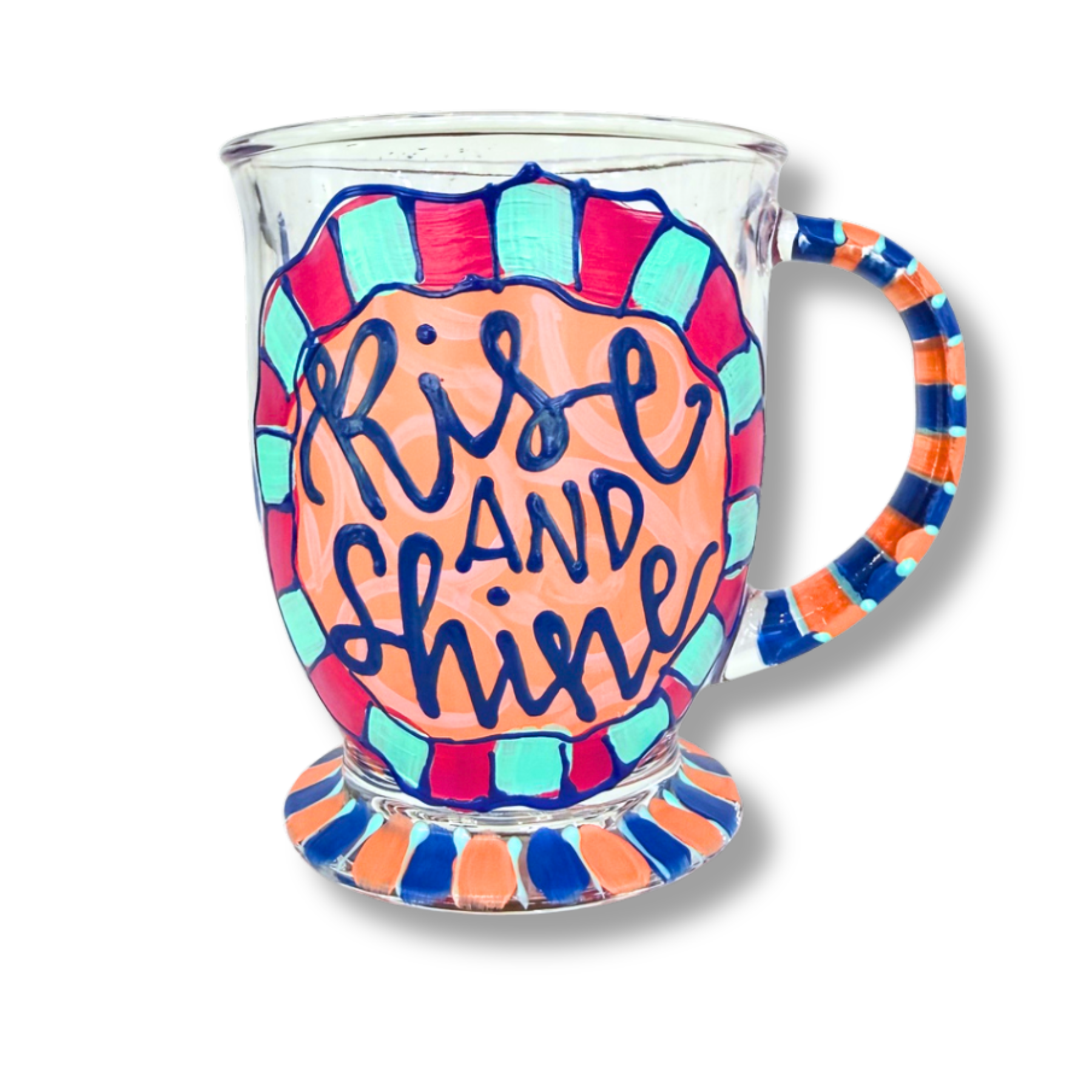 Rise and Shine Hand Painted Coffee Mug