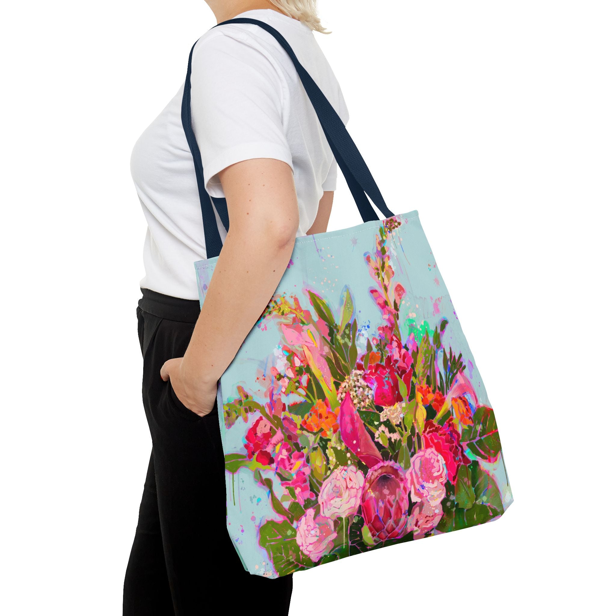 Brass Vase Floral Tote Bag