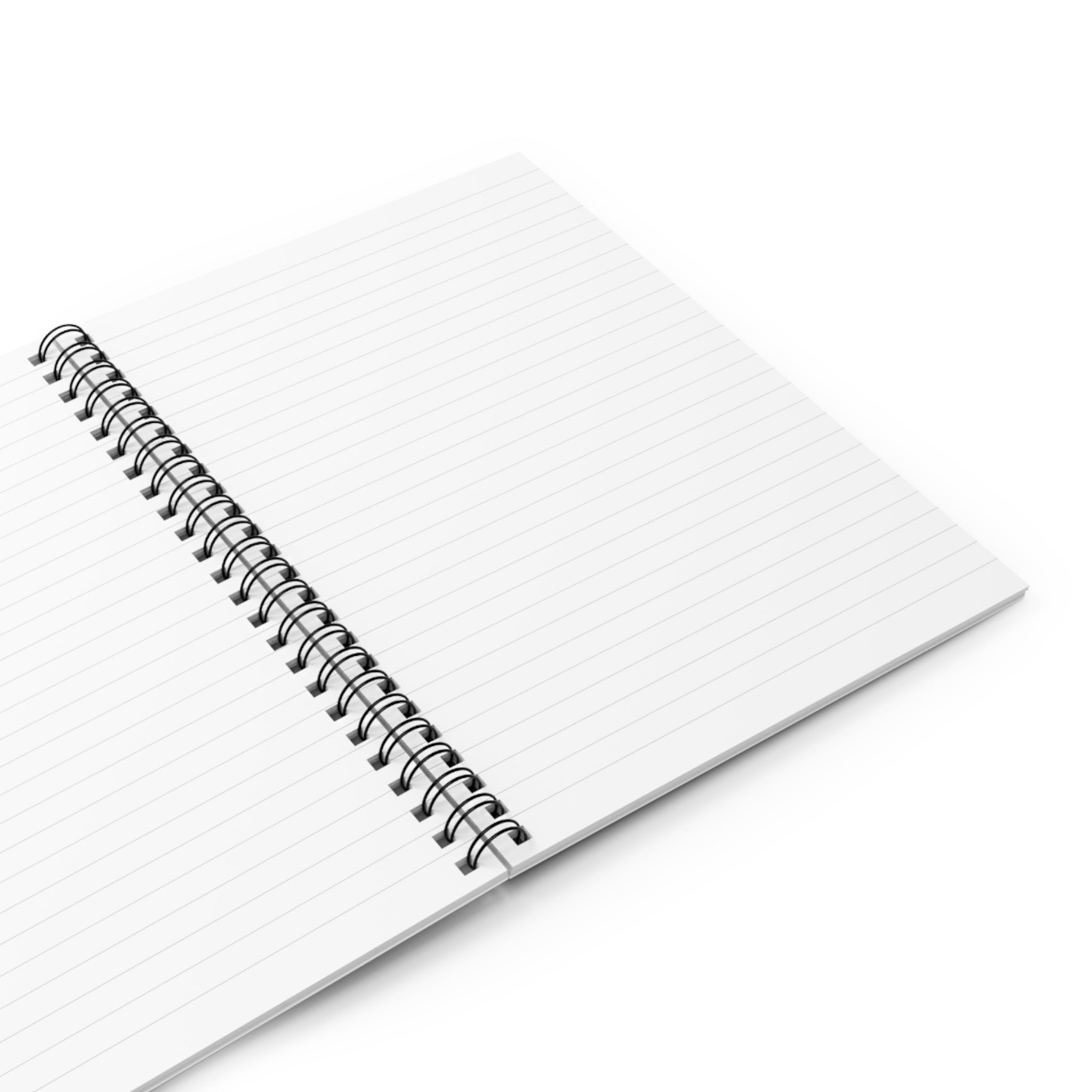 White Rose Angel Spiral Notebook - Ruled Line