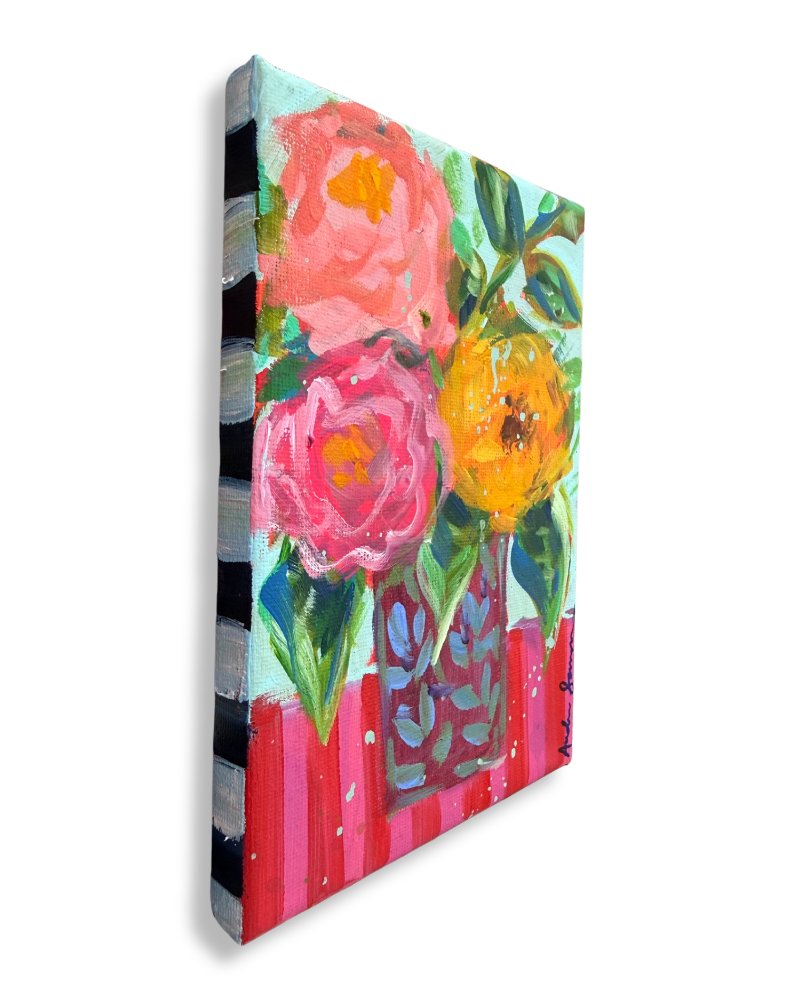 Floral Bouquet Original Painting | Whimsical Home Decor Art