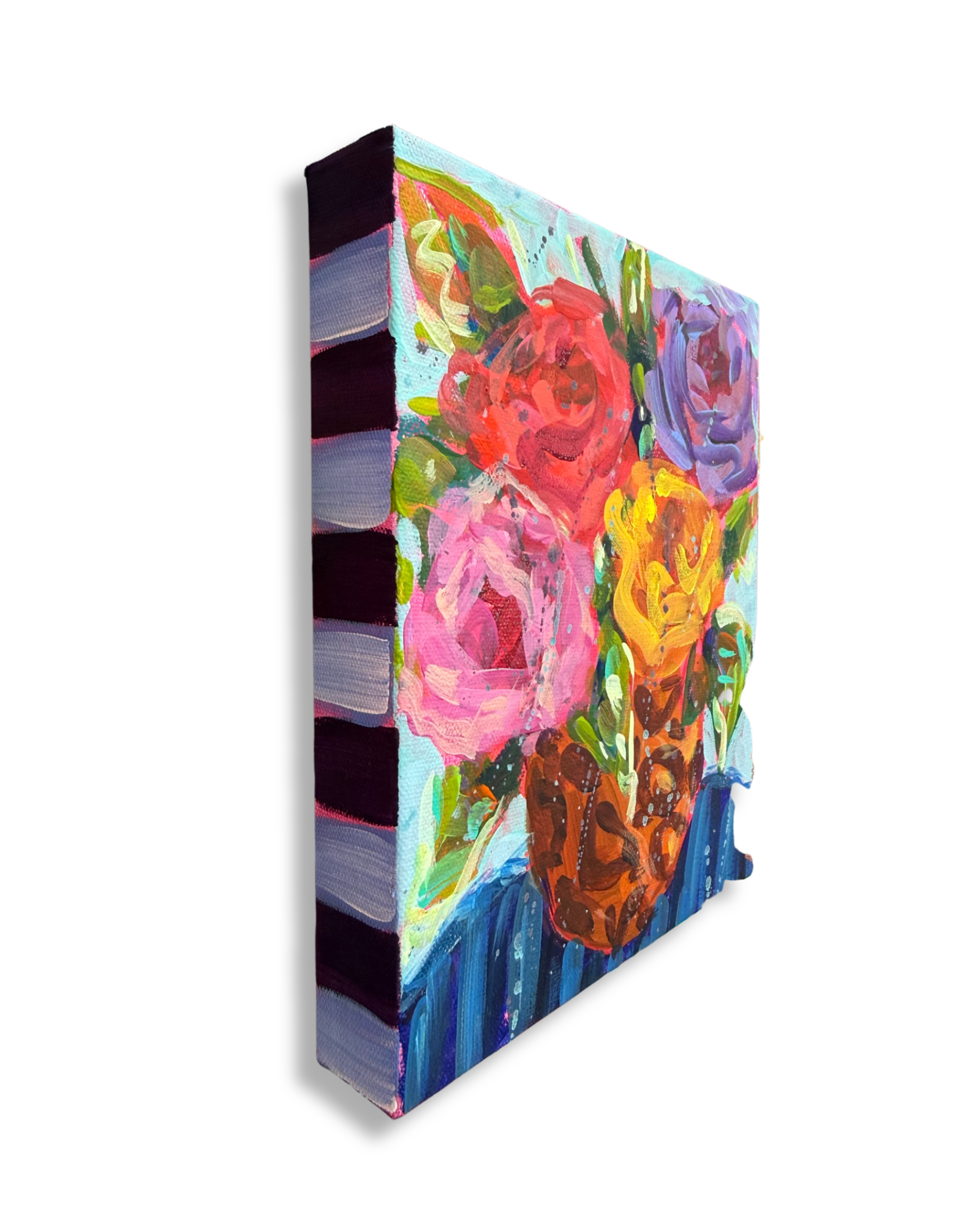 Floral Bouquet Original Painting | Whimsical Home Decor Art