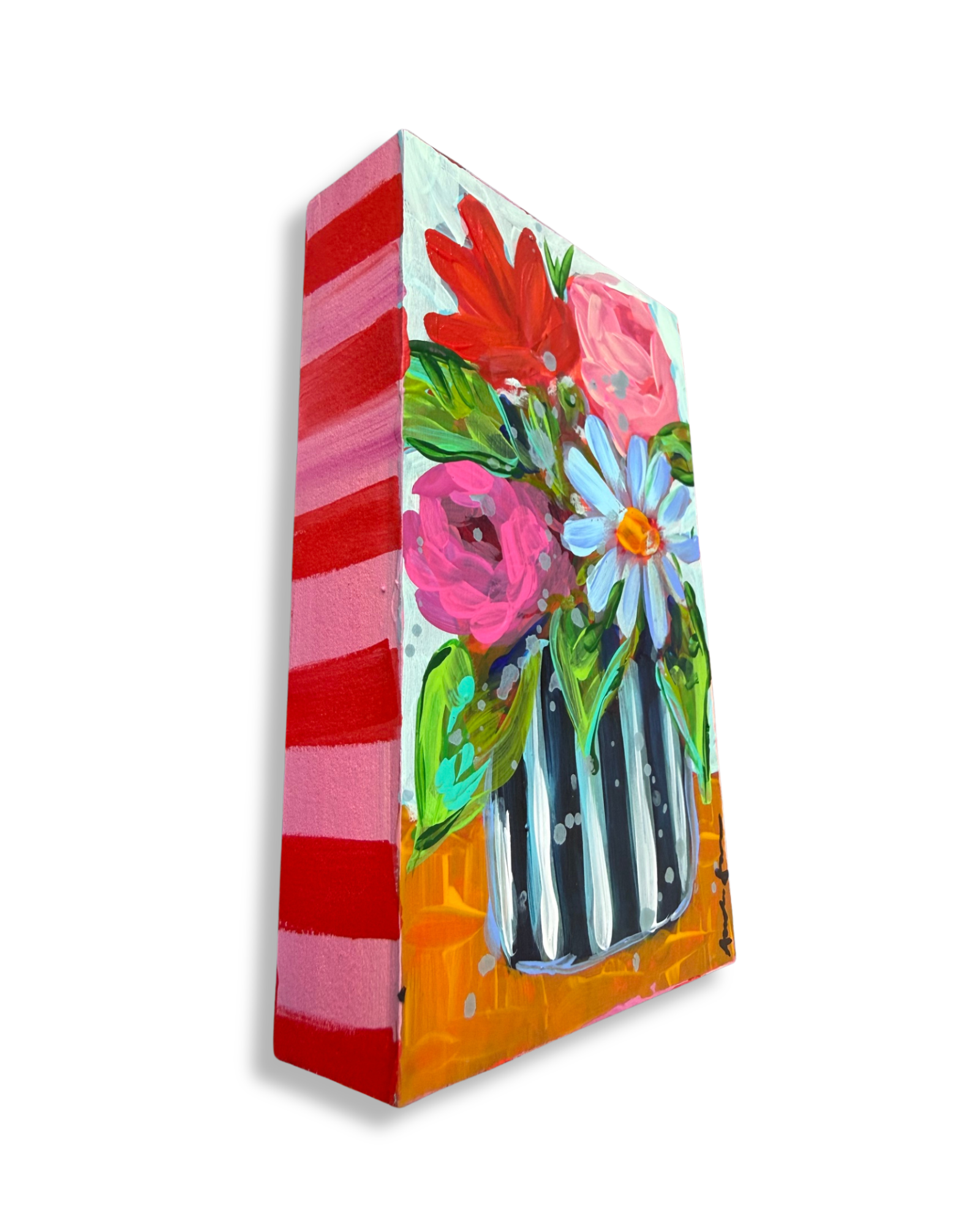 Floral Bouquet Original Painting | Whimsical Home Decor Art