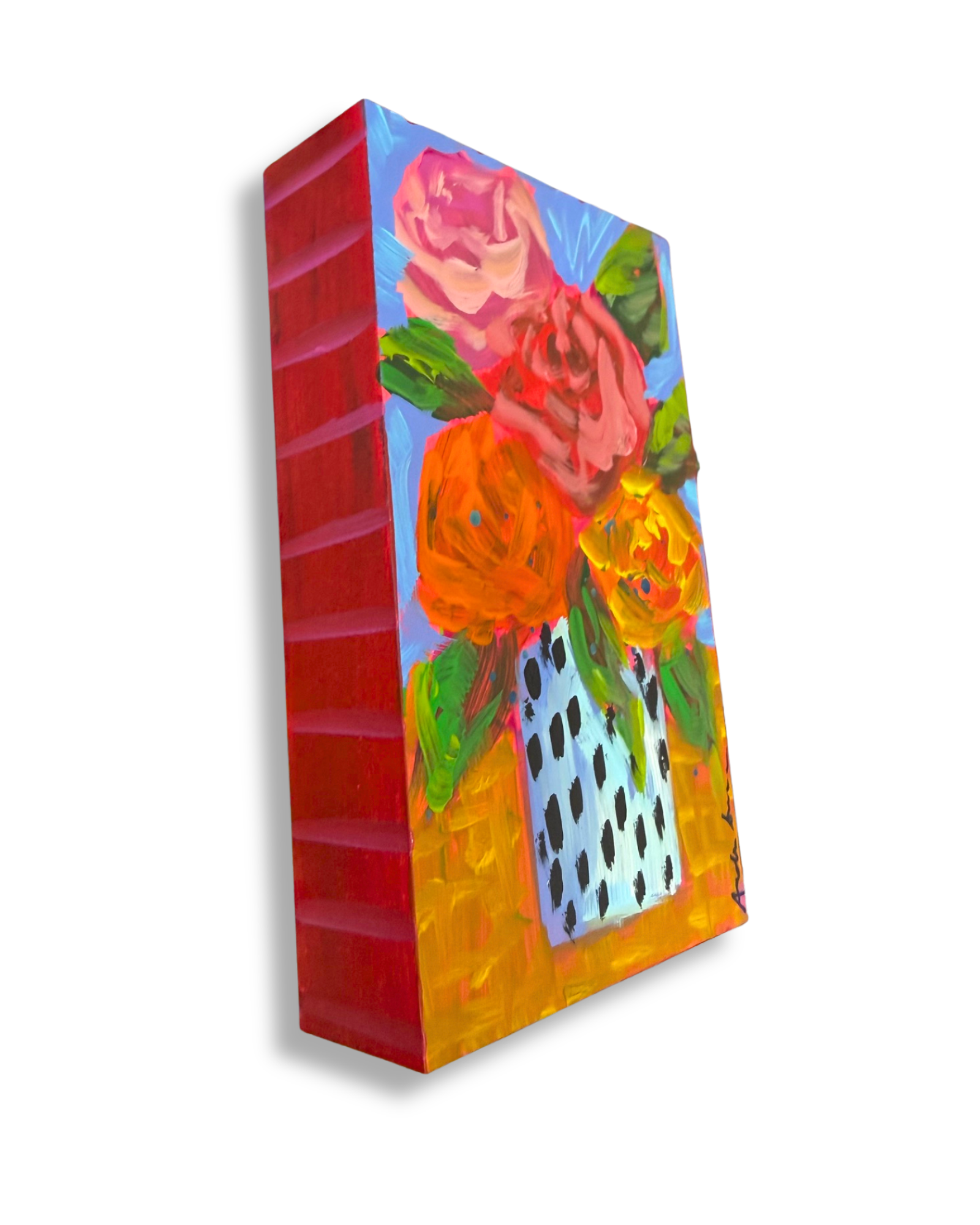 Floral Bouquet Original Painting | Whimsical Home Decor Art