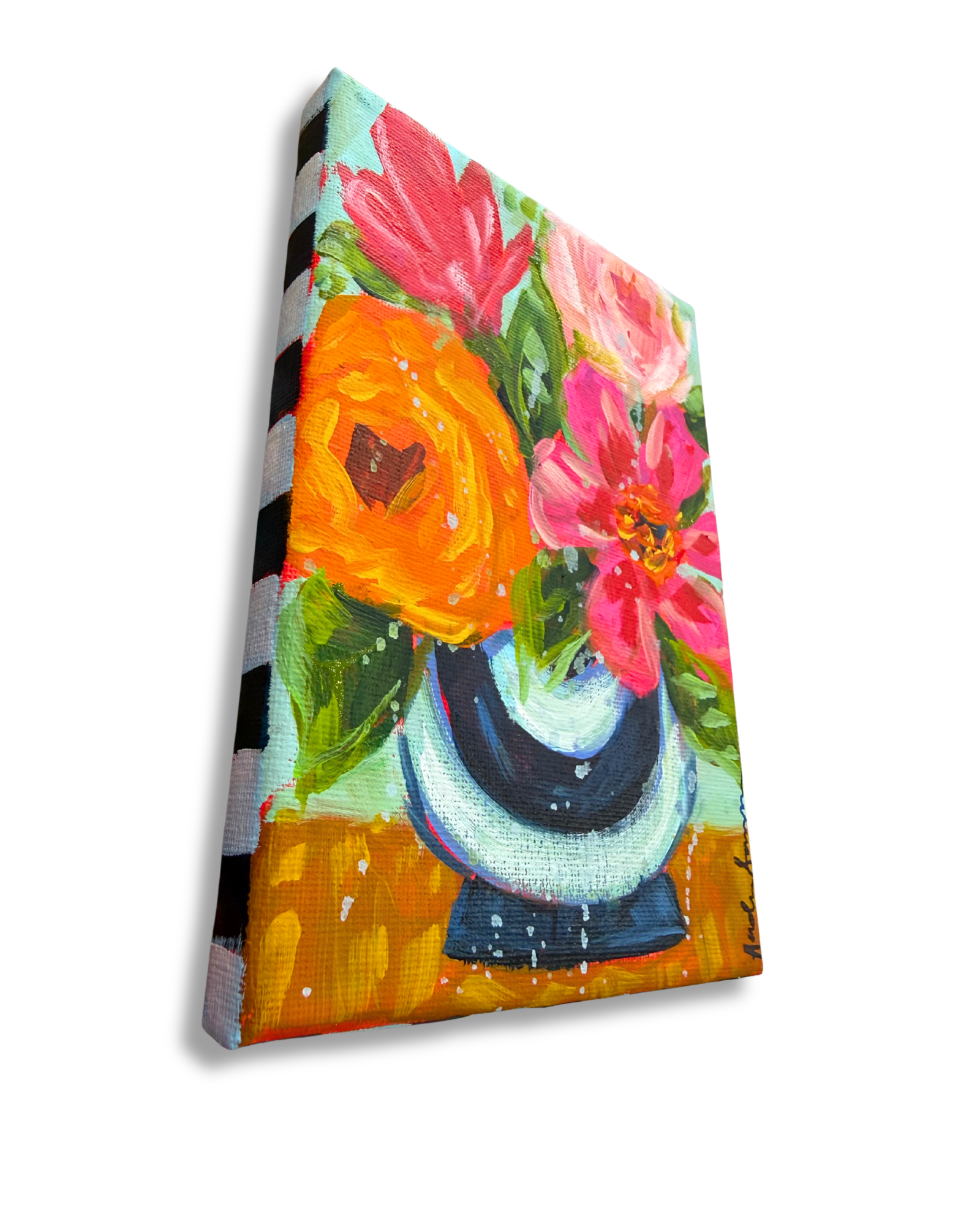 Floral Bouquet Original Painting | Whimsical Home Decor Art