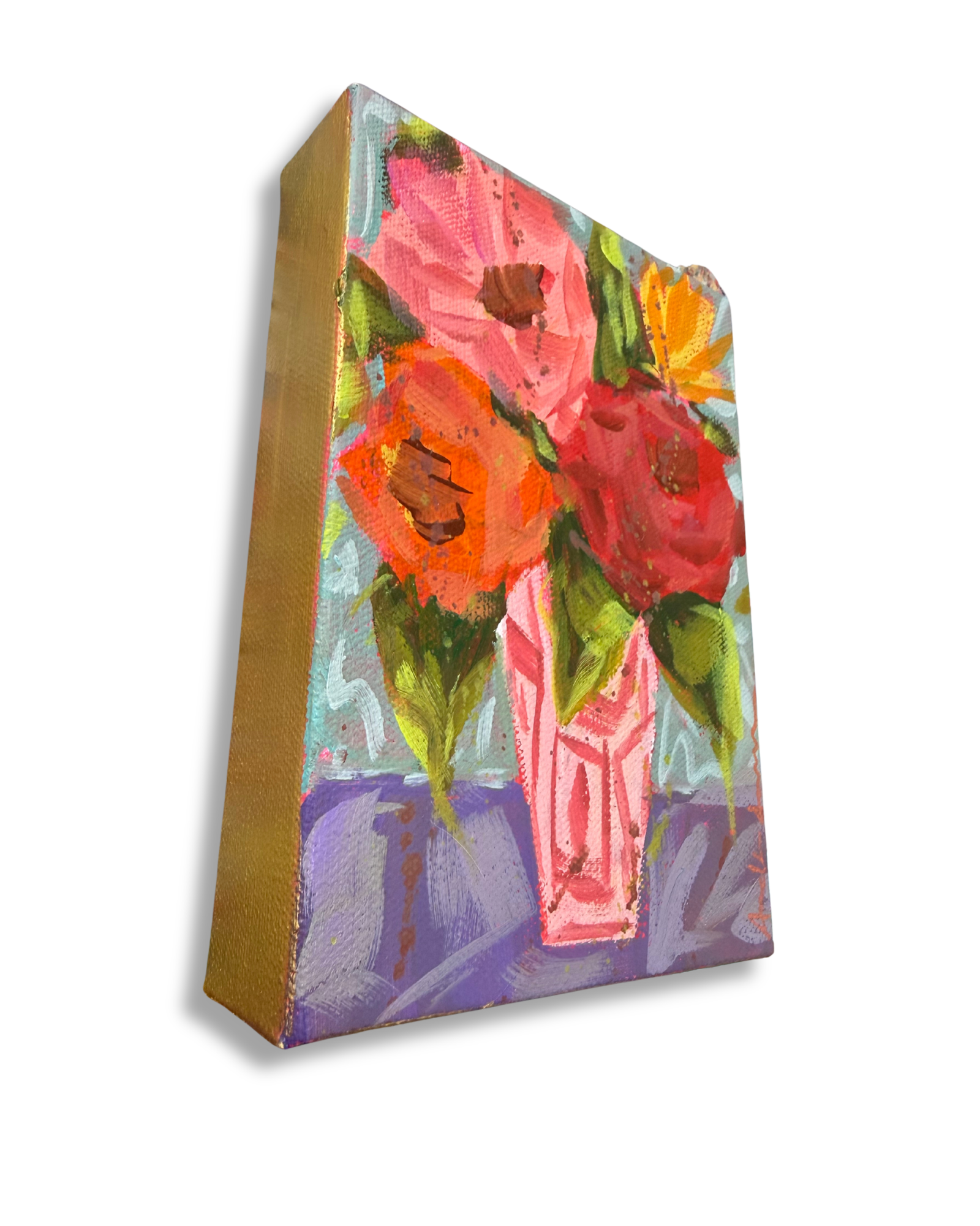 Floral Bouquet Original Painting | Whimsical Home Decor Art
