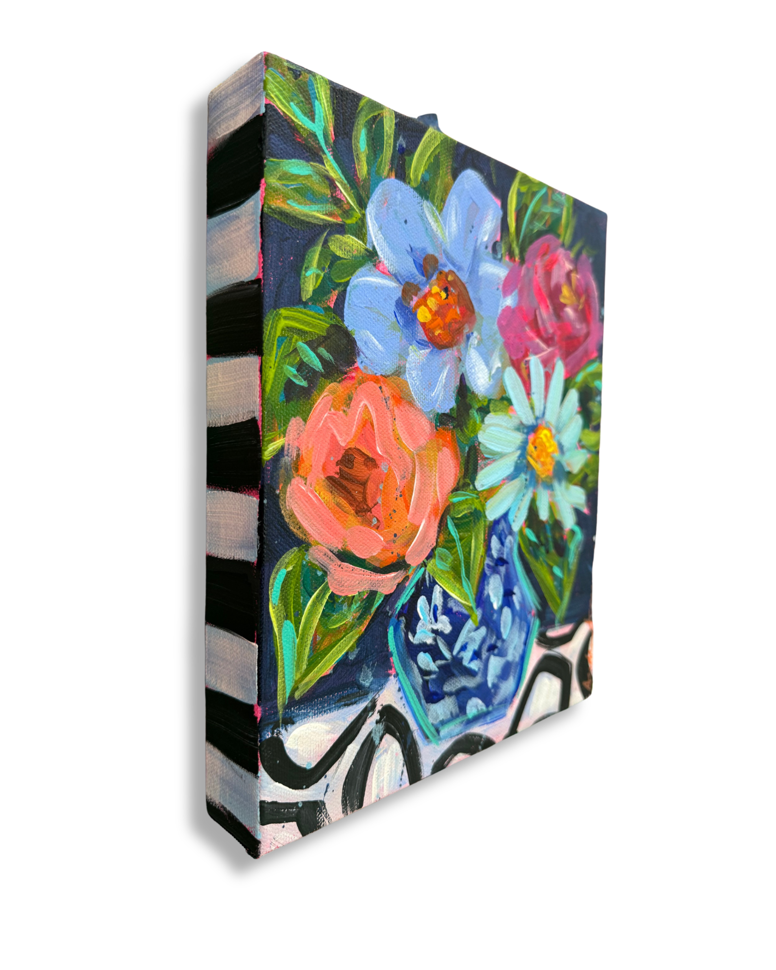 Floral Bouquet Original Painting | Whimsical Home Decor Art