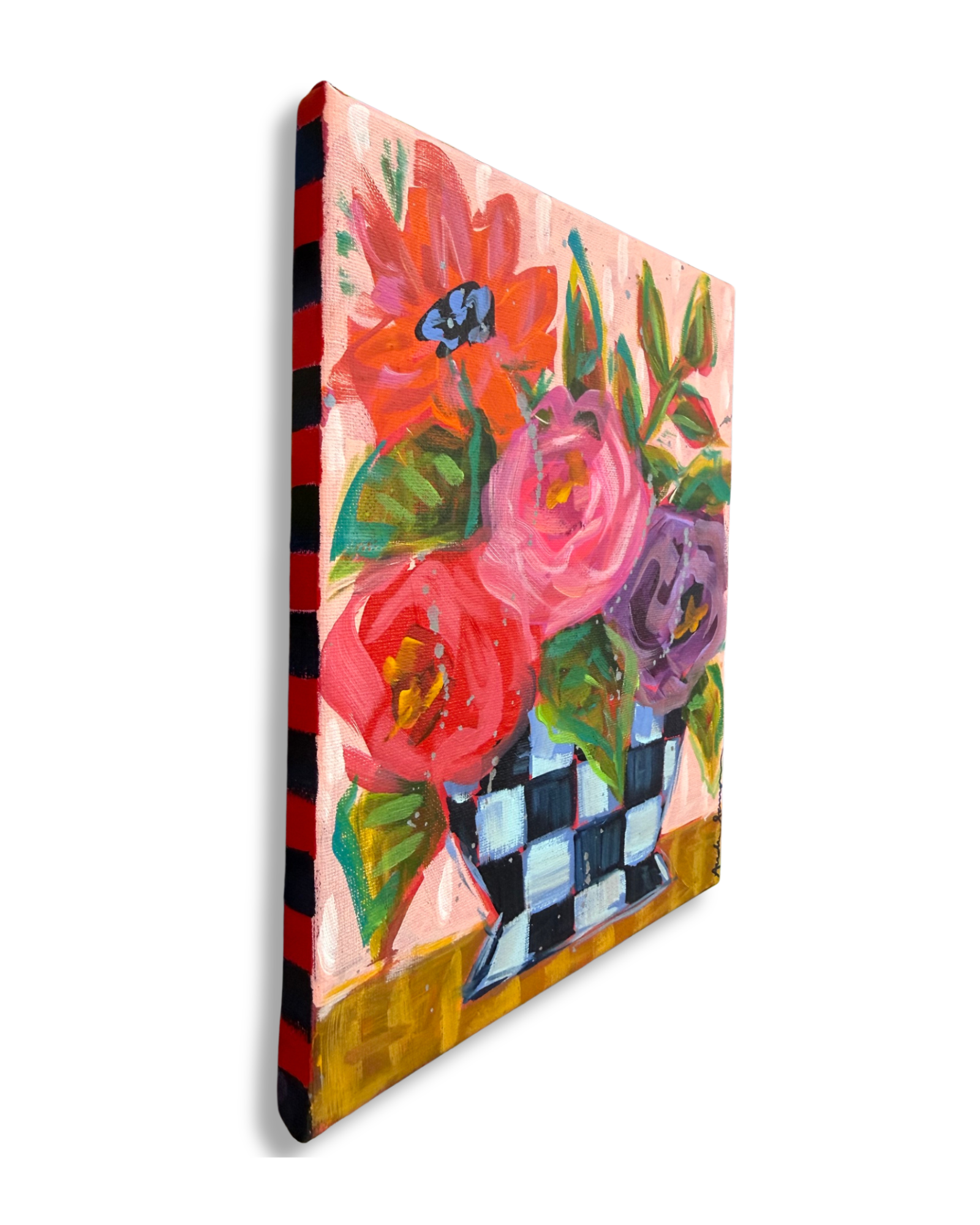 Floral Bouquet Original Painting | Whimsical Home Decor Art
