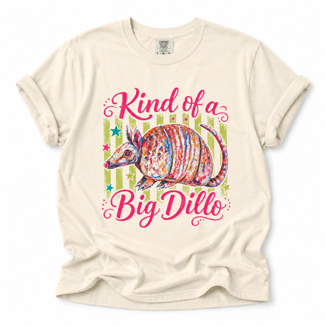 Kind of a Big Dillo T-Shirt | Colorful Armadillo Graphic Tee