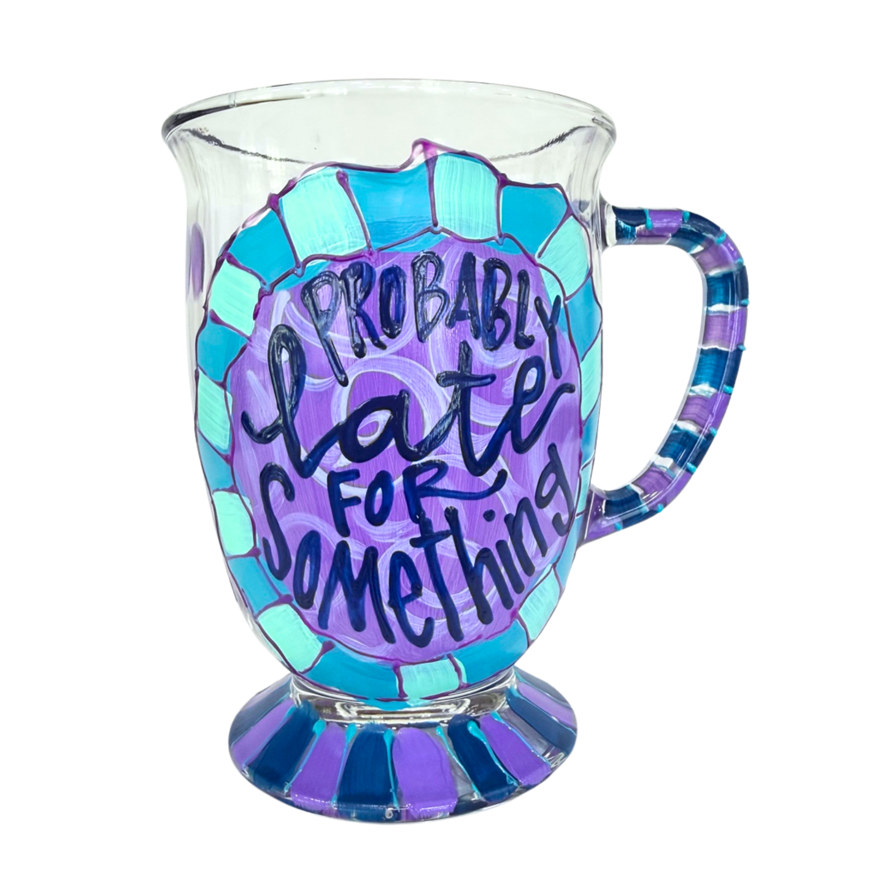 Probably Late Hand Painted Coffee Mug