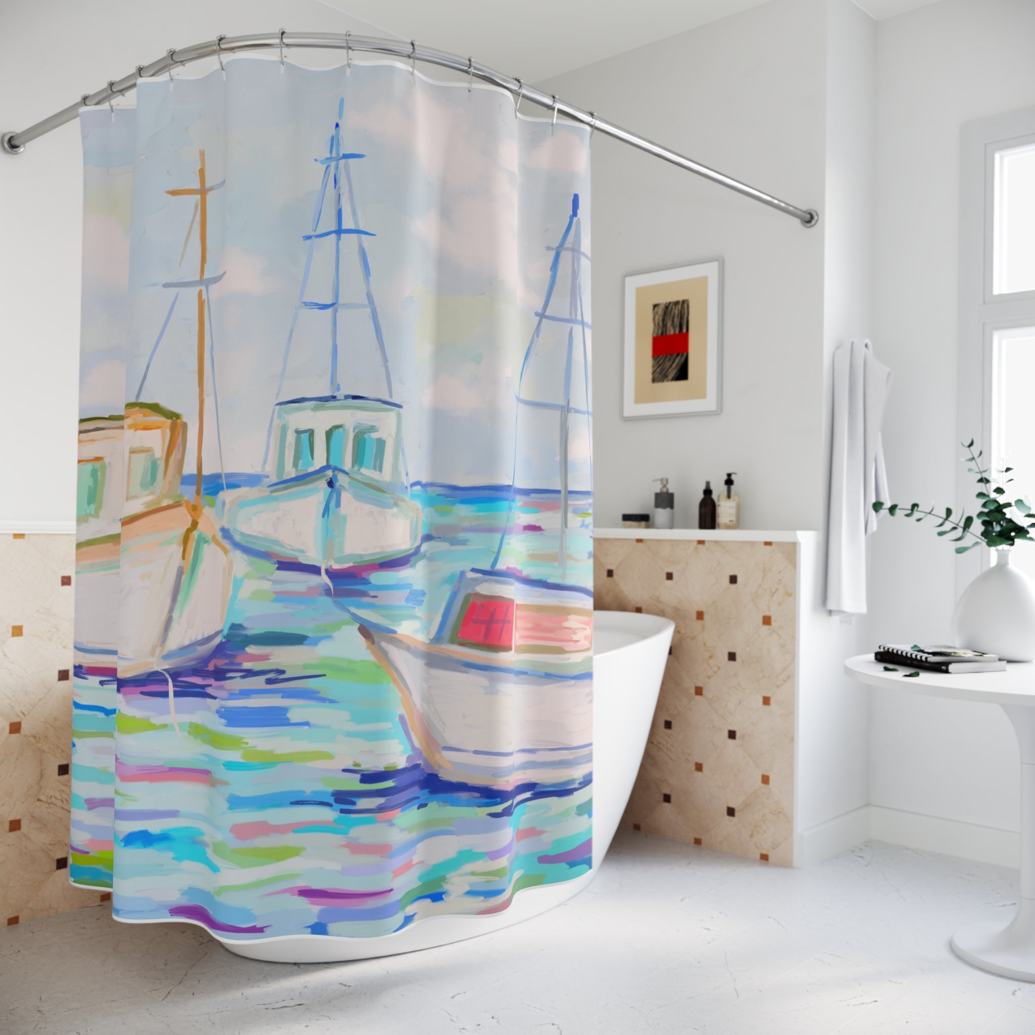 Fishing Boats Shower Curtains