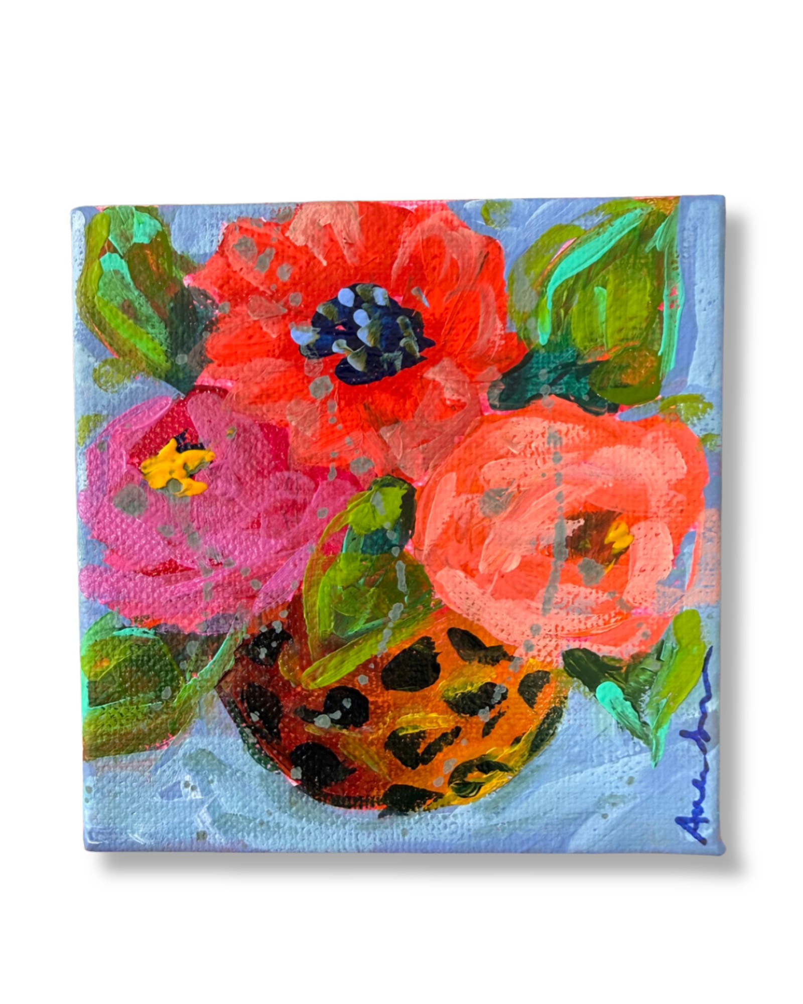 Floral Bouquet Original Painting | Whimsical Home Decor Art