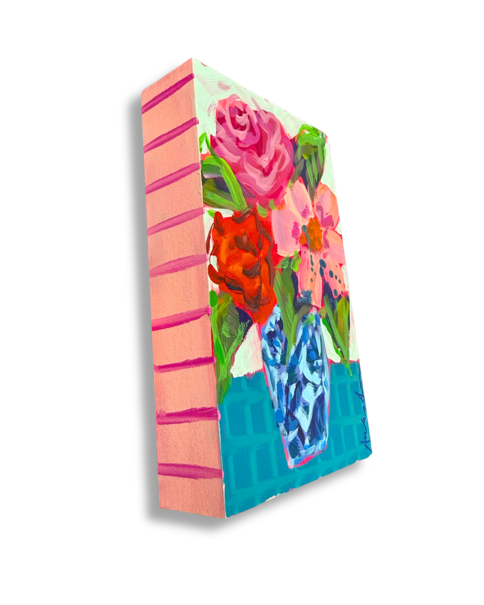 Floral Bouquet Original Painting | Whimsical Home Decor Art