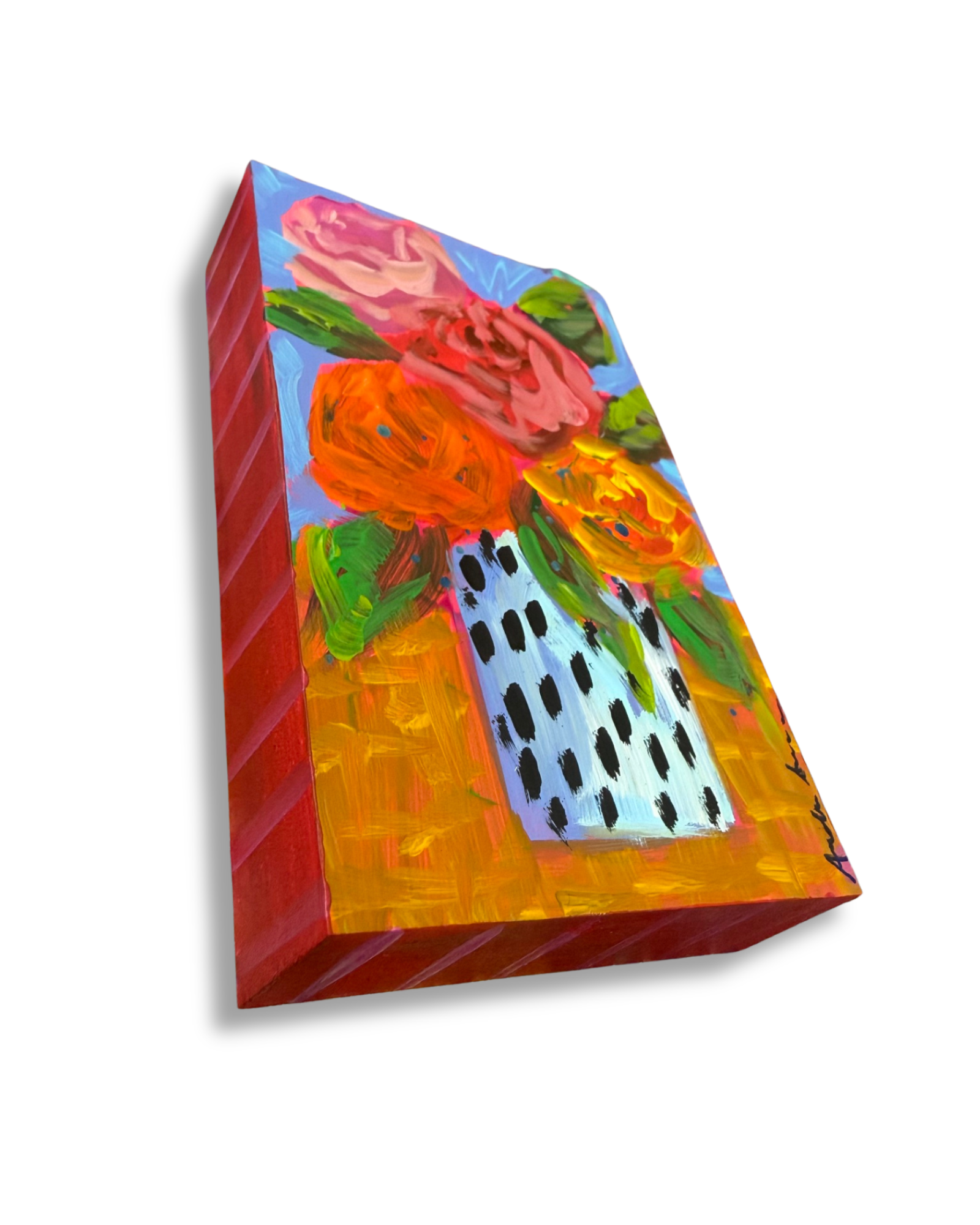 Floral Bouquet Original Painting | Whimsical Home Decor Art
