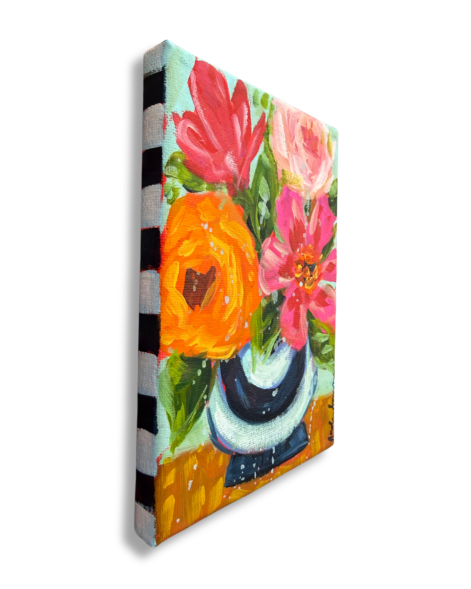 Floral Bouquet Original Painting | Whimsical Home Decor Art
