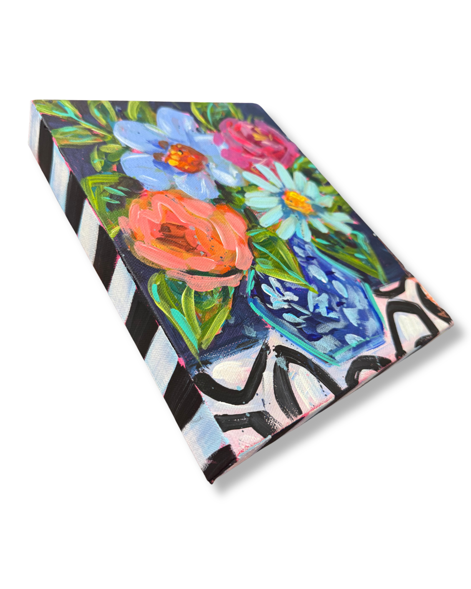 Floral Bouquet Original Painting | Whimsical Home Decor Art
