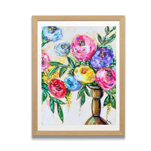 Load image into Gallery viewer, Brass Vase Floral Reproduction Print