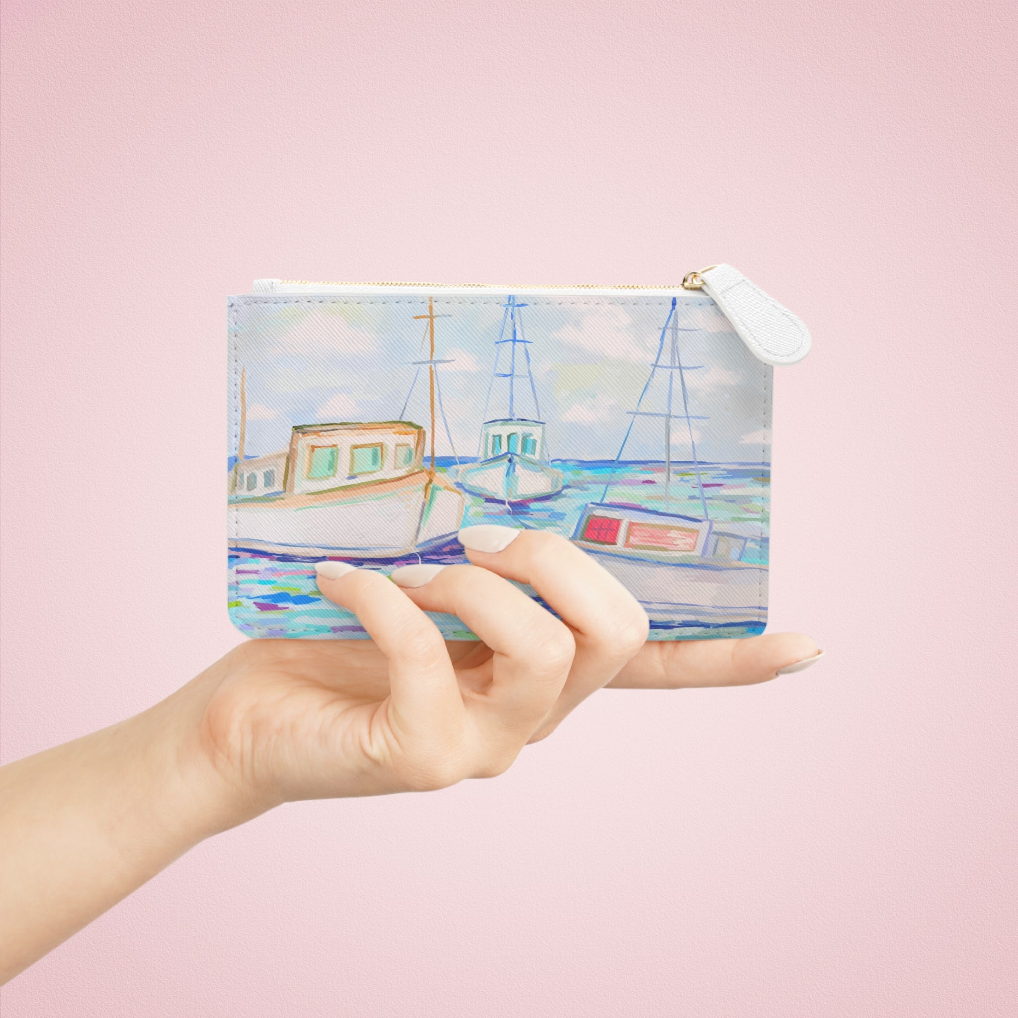 Fishing Boats Mini Clutch Bag