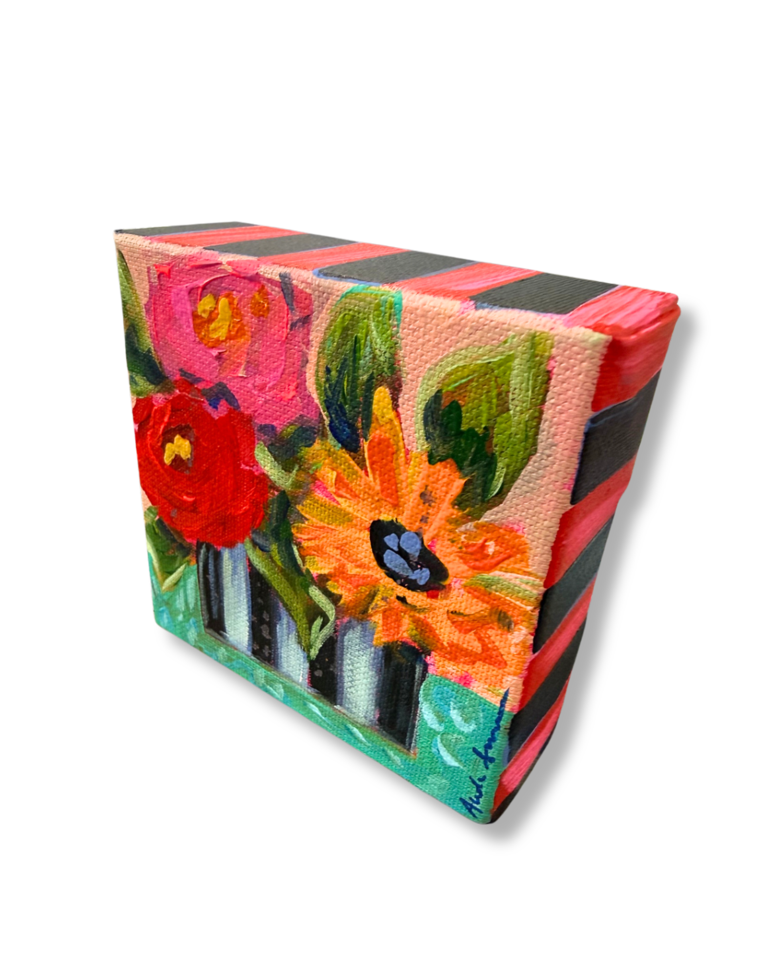 Floral Bouquet Original Painting | Whimsical Home Decor Art