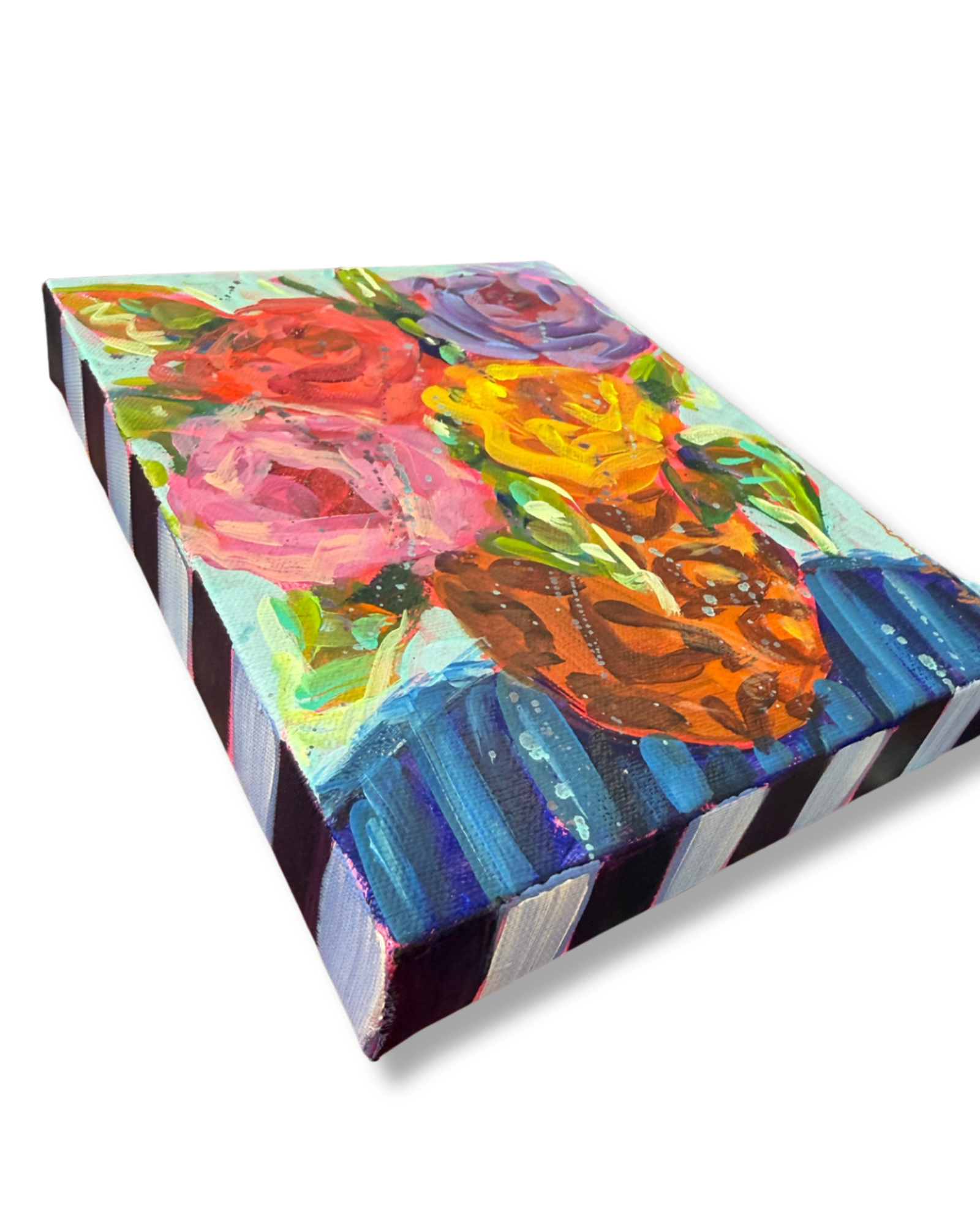 Floral Bouquet Original Painting | Whimsical Home Decor Art