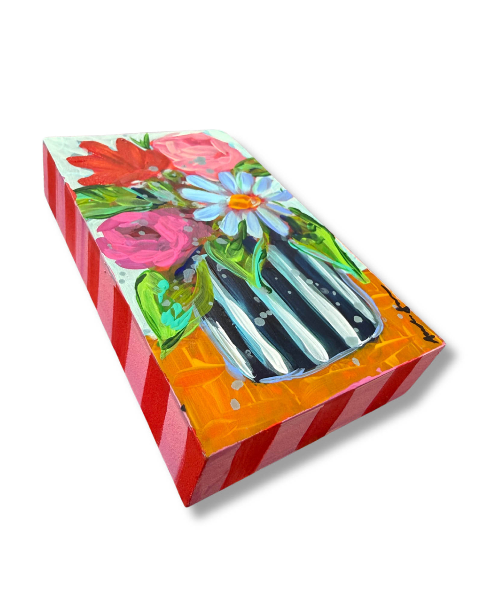 Floral Bouquet Original Painting | Whimsical Home Decor Art