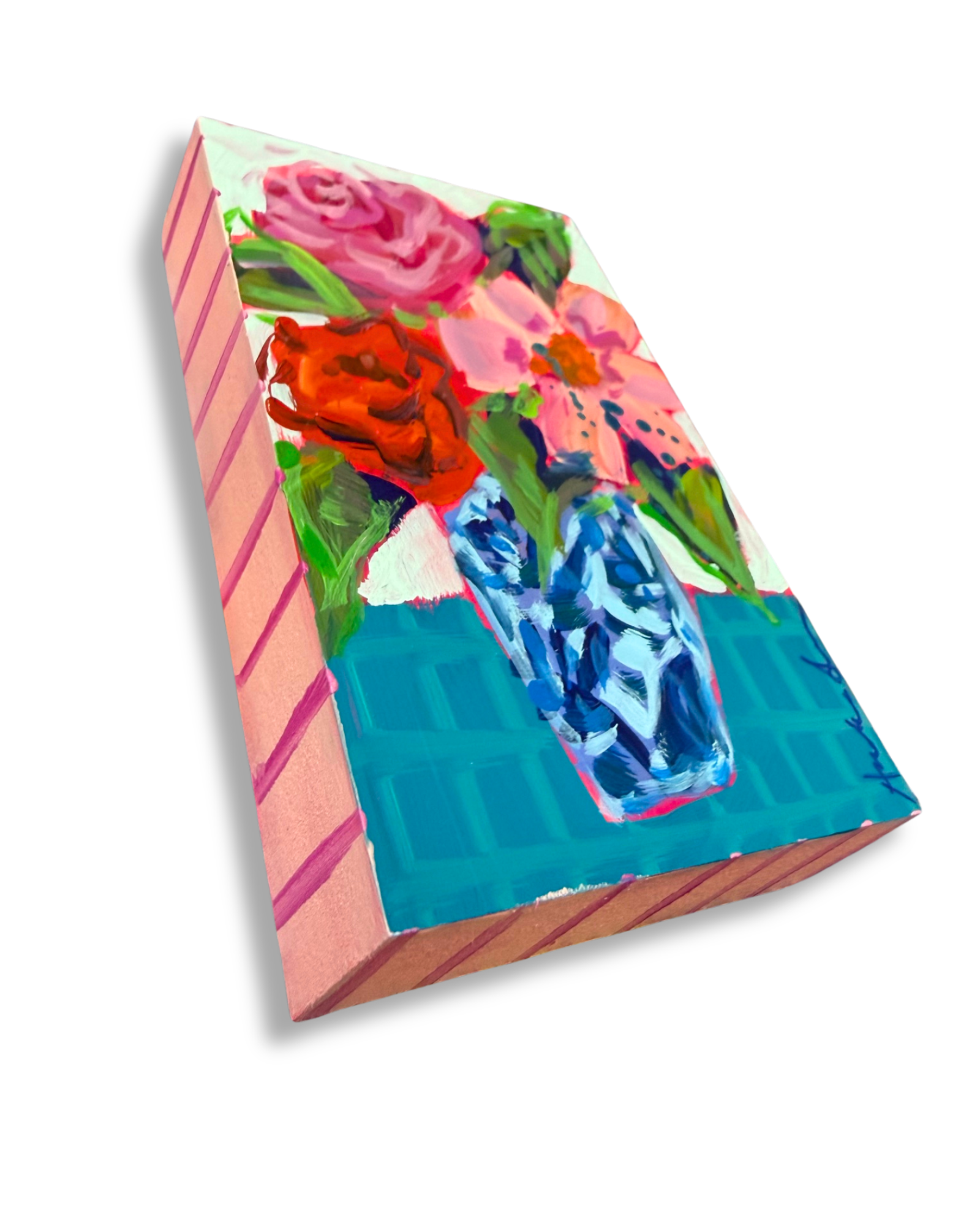 Floral Bouquet Original Painting | Whimsical Home Decor Art