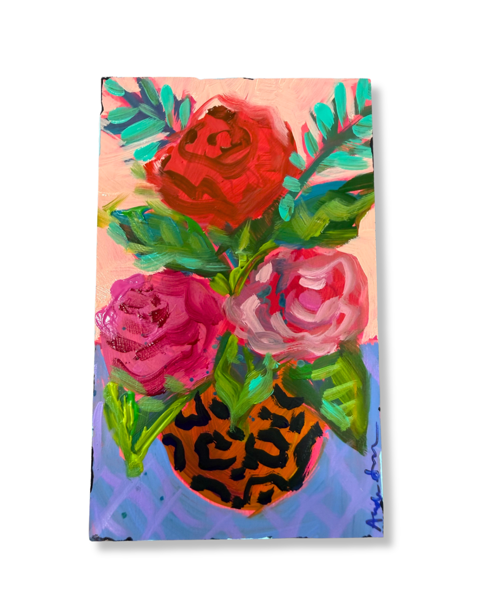 Floral Bouquet Original Painting | Whimsical Home Decor Art