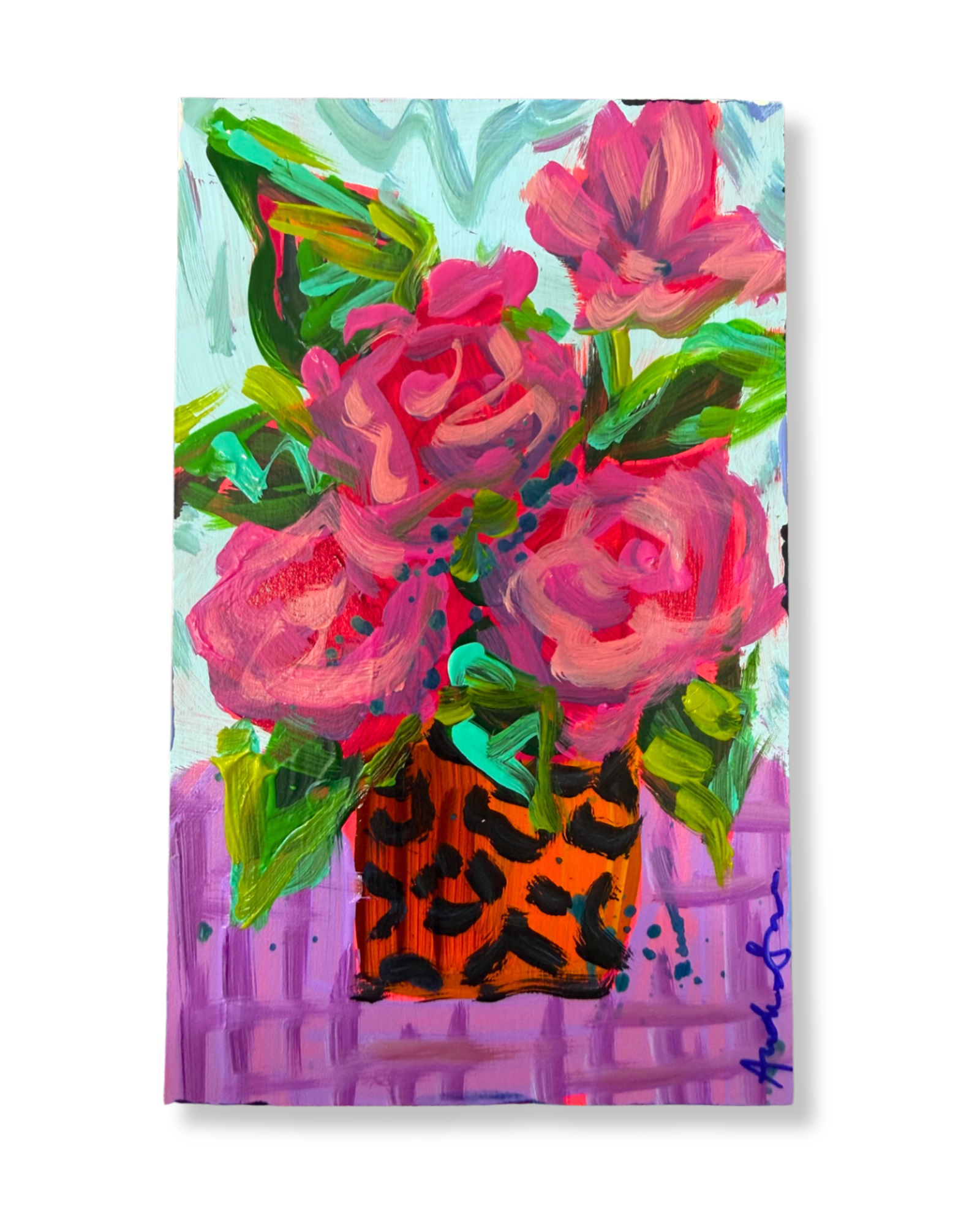 Floral Bouquet Original Painting | Whimsical Home Decor Art