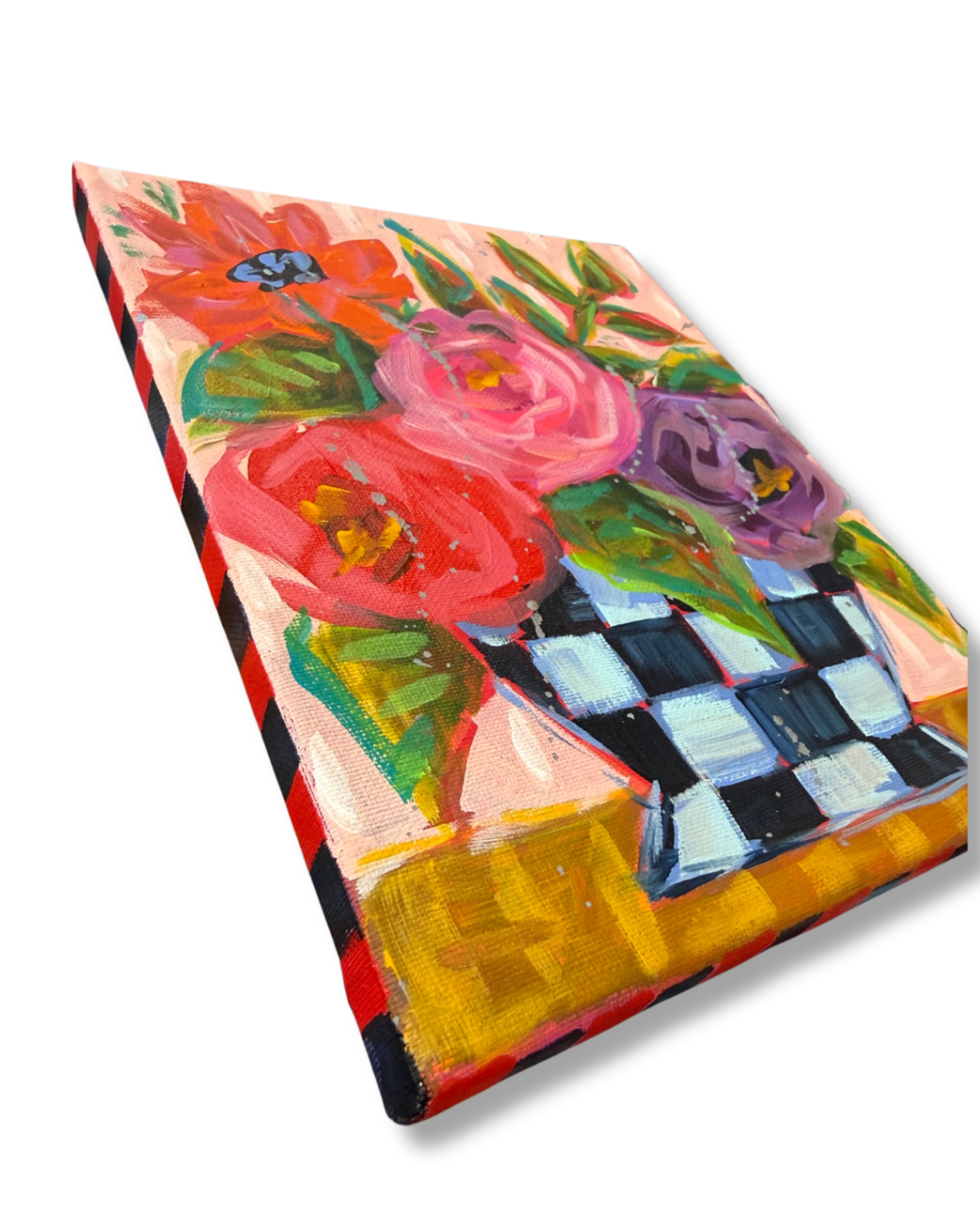 Floral Bouquet Original Painting | Whimsical Home Decor Art