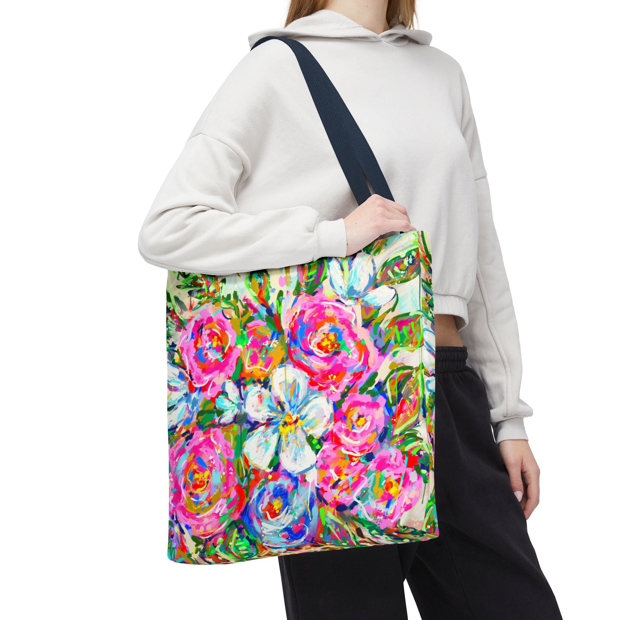 Colorful Floral Tote Bag